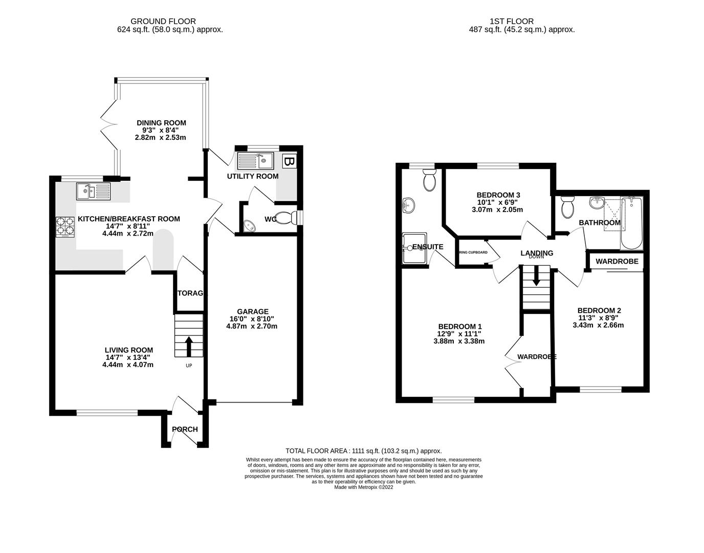 19, Berkeley Close, Hucclecote floorplan