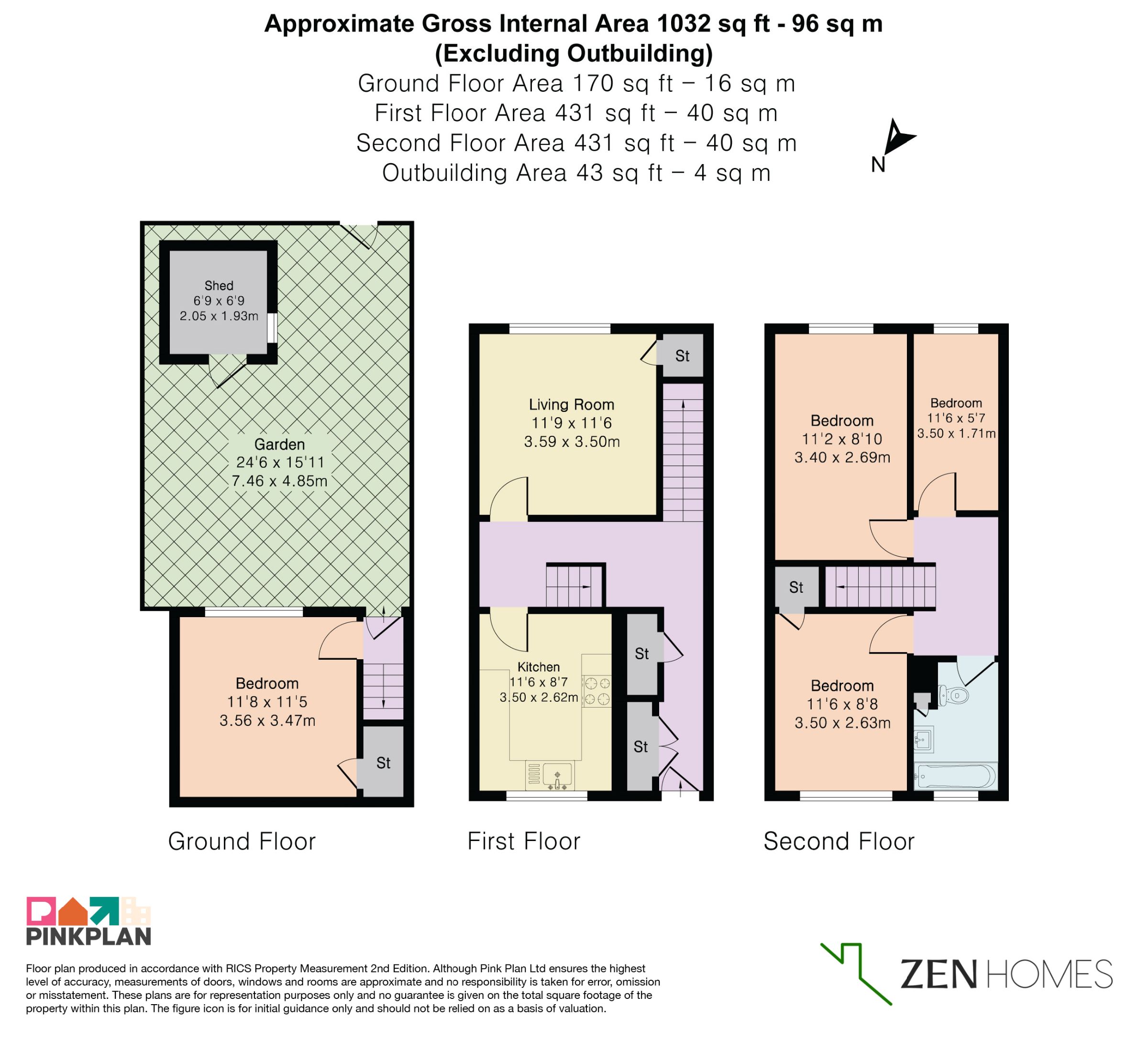 75 Albany Close, London floorplan