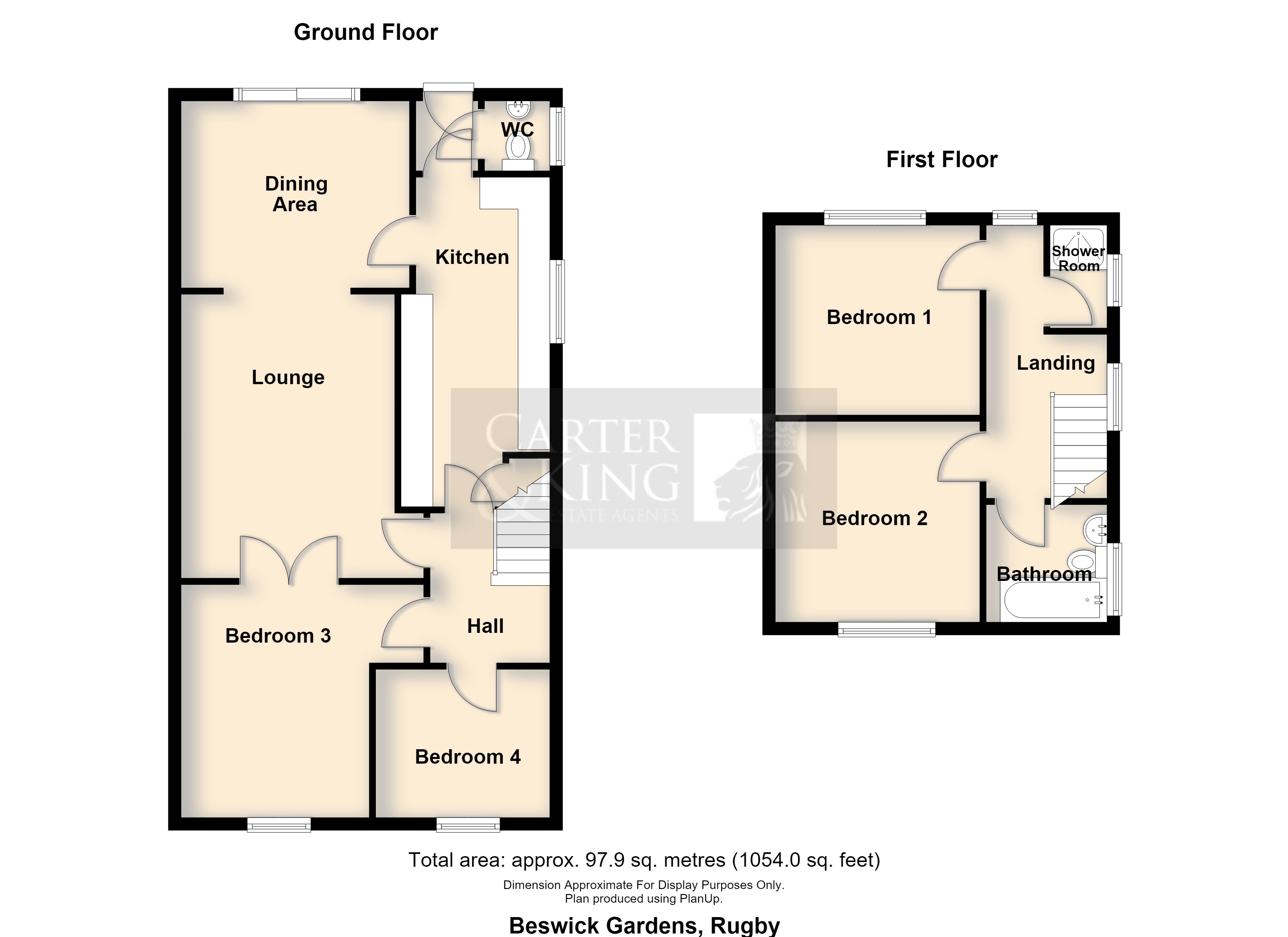 68, Beswick Gardens, Rugby floorplan