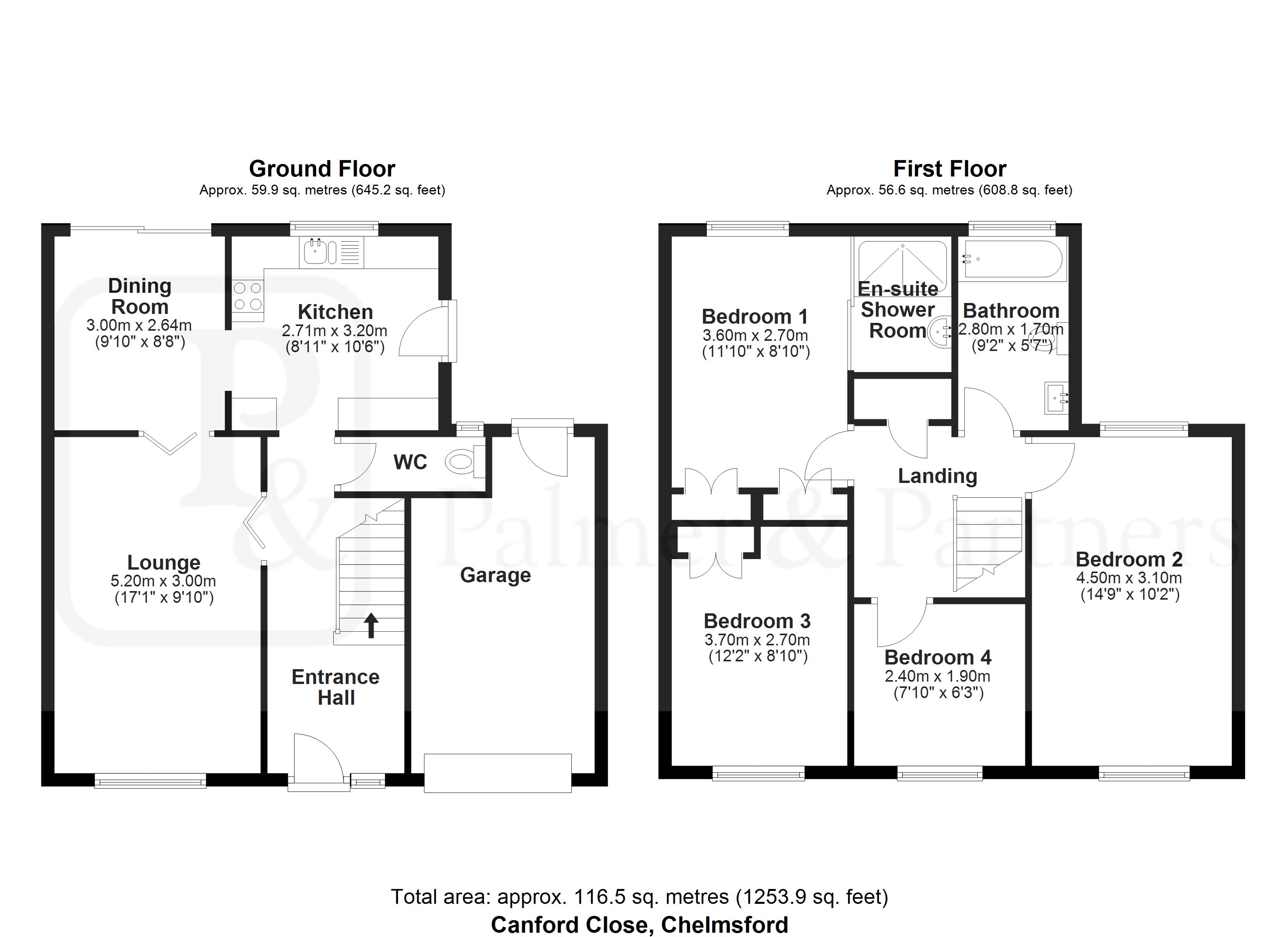 30, Canford Close, Essex floorplan
