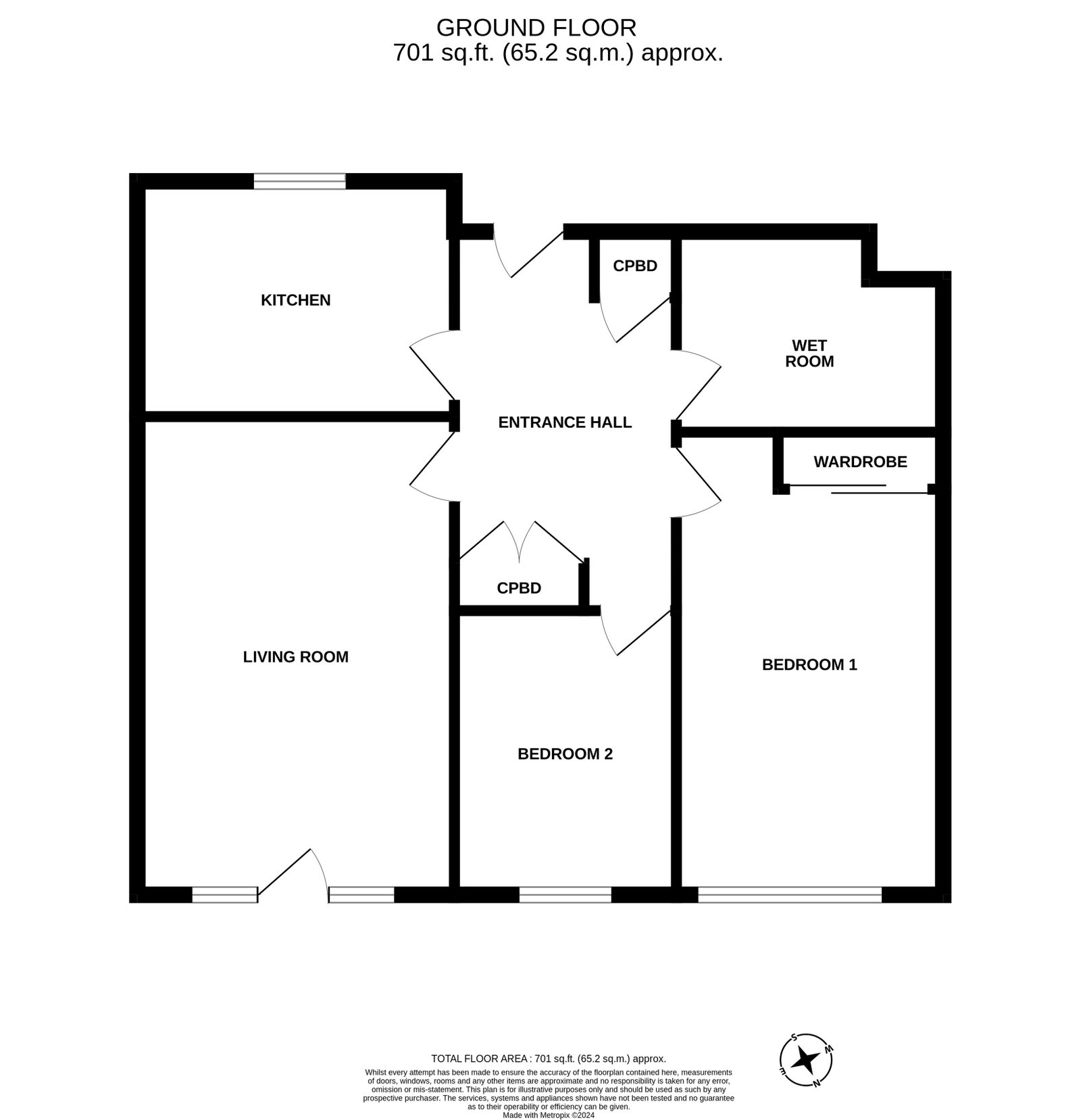 Clarence Park, 415,Apartment 139, Worcester Road, Malvern floorplan