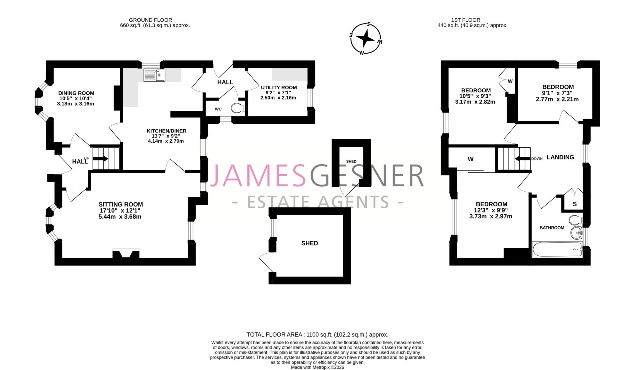 3, Manor Close, Didcot floorplan
