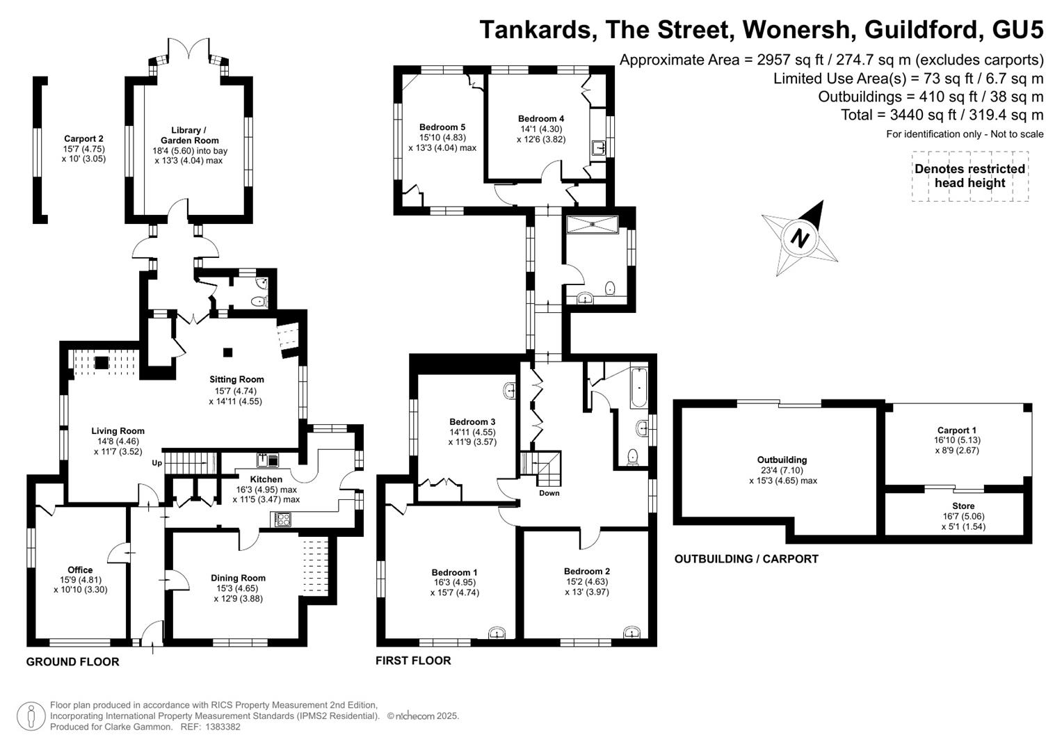 Tankards, The Street, Guildford floorplan