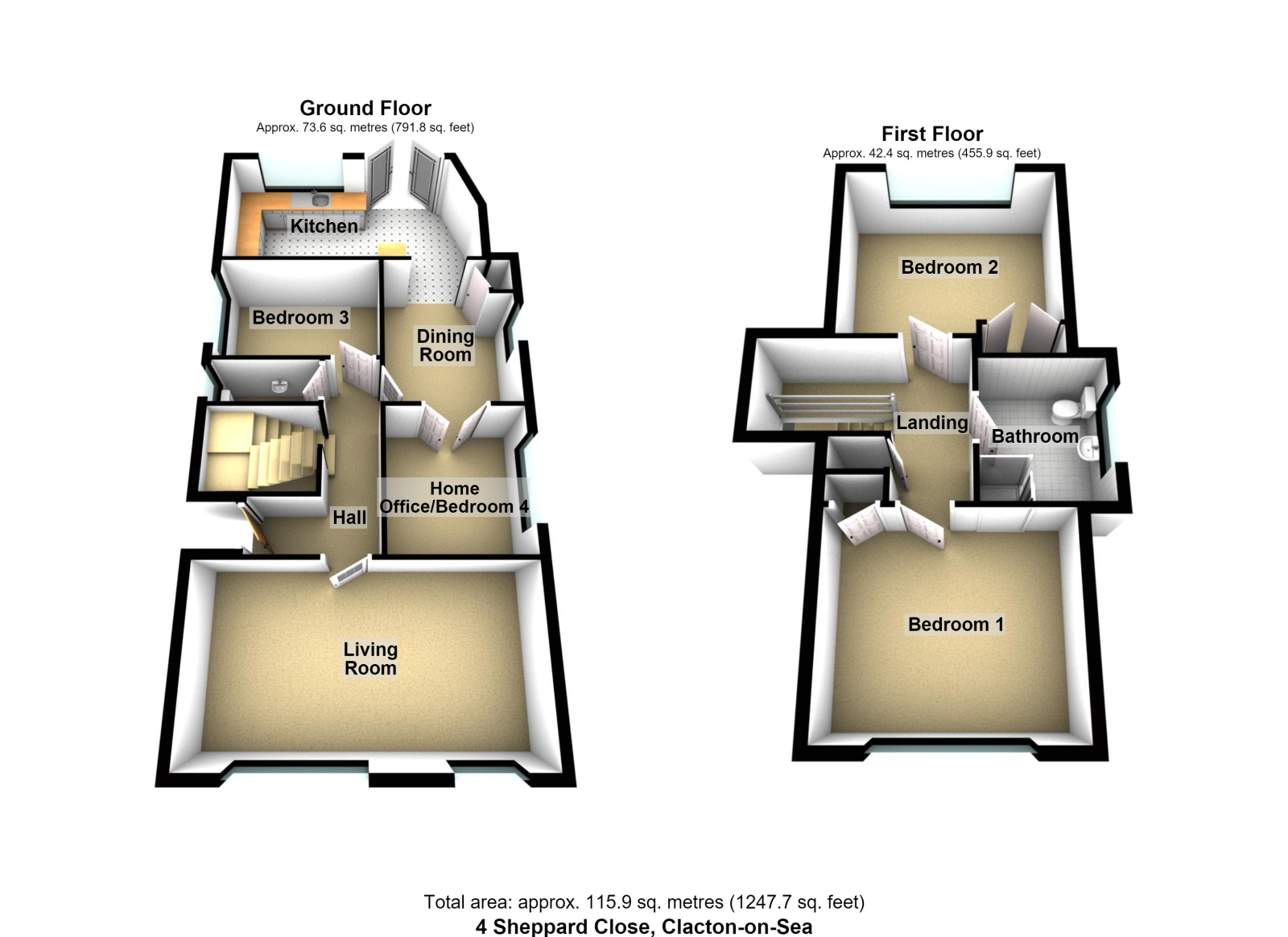 4 Sheppard Close, Clacton on Sea floorplan