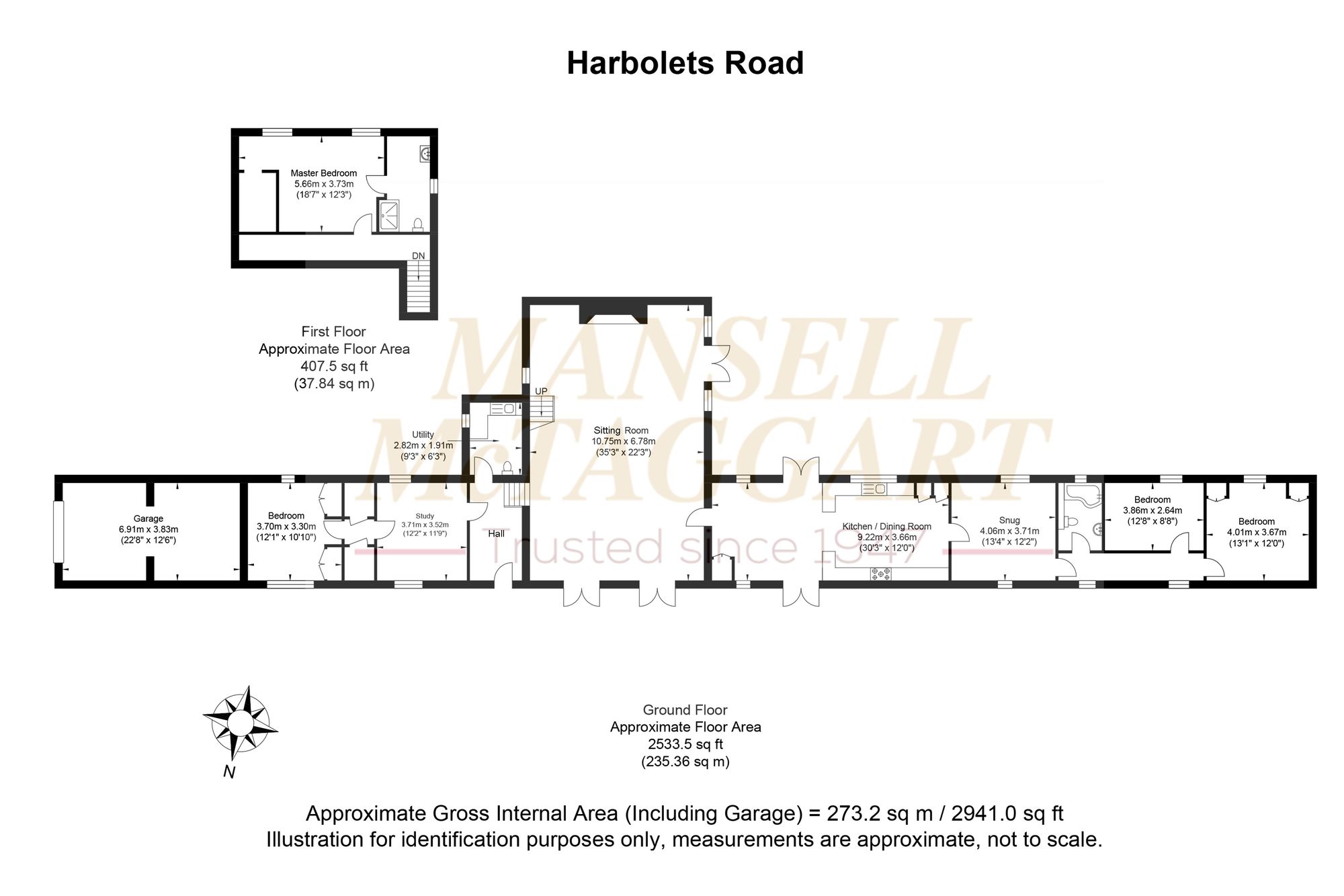 North Barn Harbolets Road, Pulborough floorplan