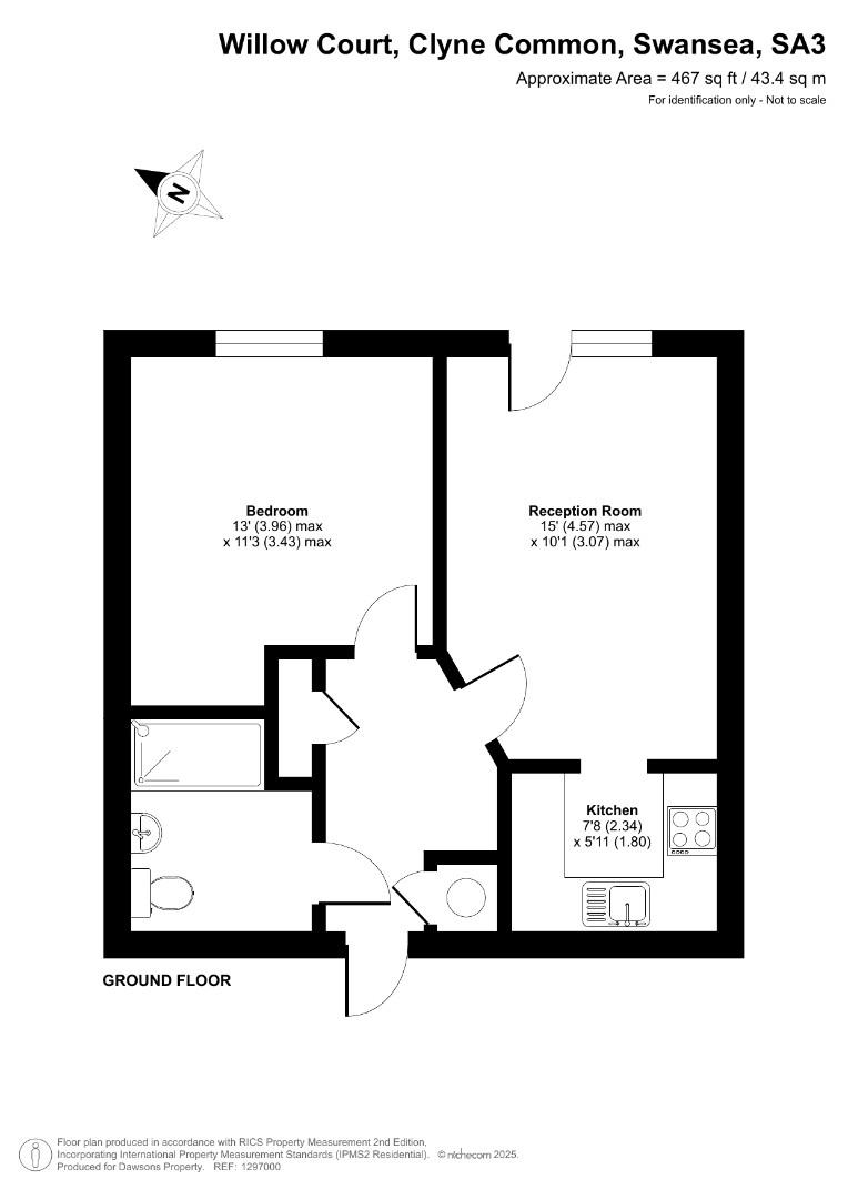 3, Willow Court, Swansea floorplan