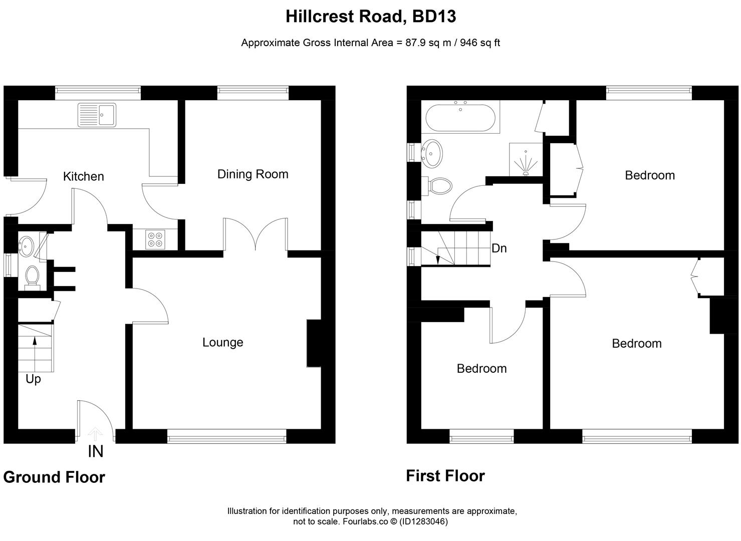 25, Hillcrest Road, Bradford floorplan