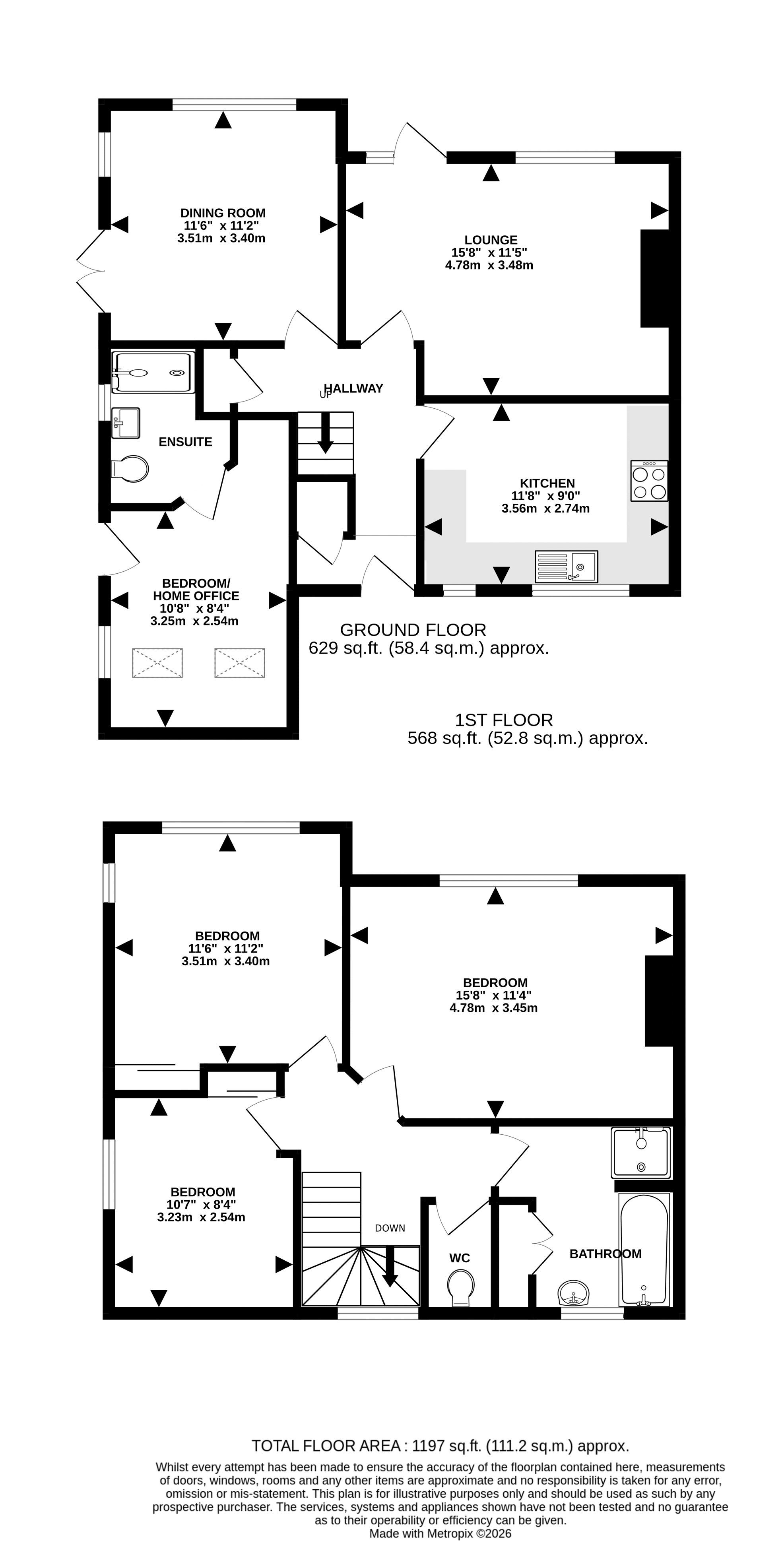 28, Riseholme Lane, Lincoln floorplan