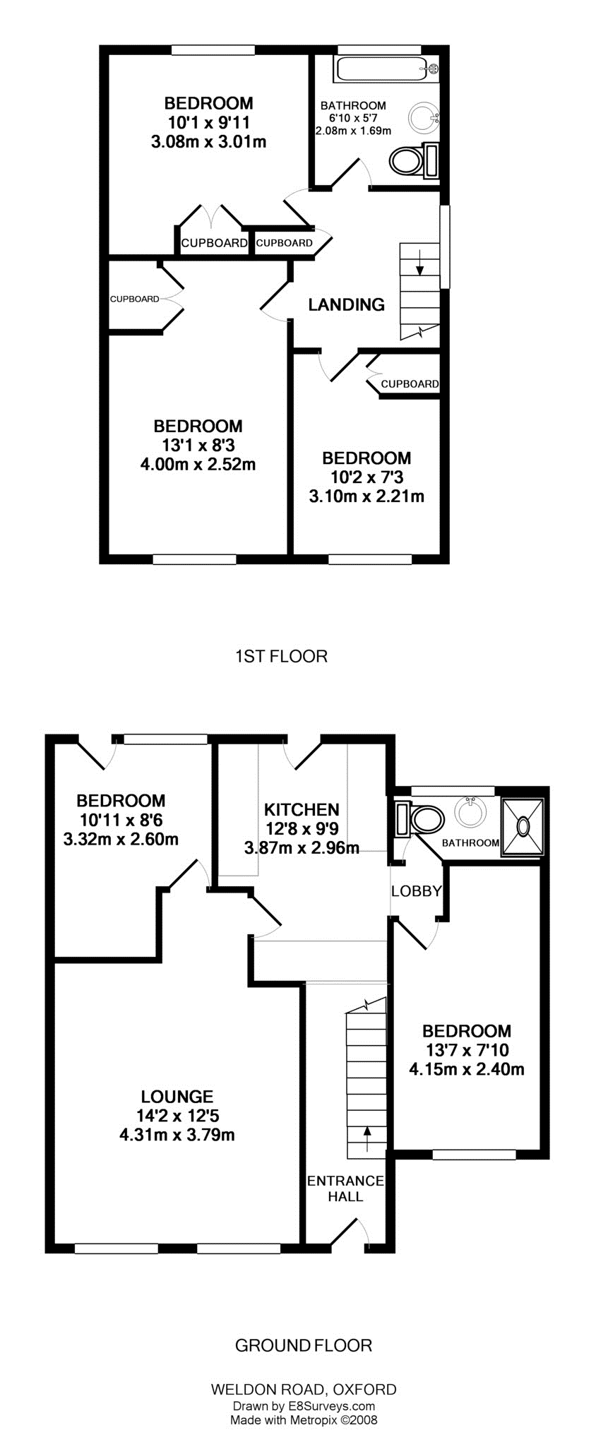 74, Weldon Road, Oxford floorplan