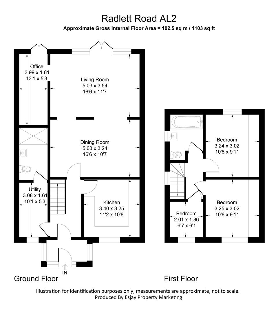 130, Radlett Road, St. Albans floorplan
