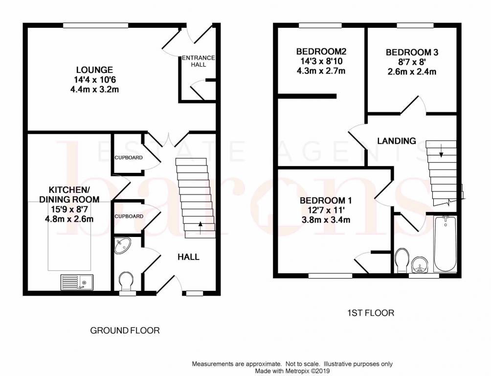 3 Bedrooms Terraced house for sale in Brighton Hill, Basingstoke RG22