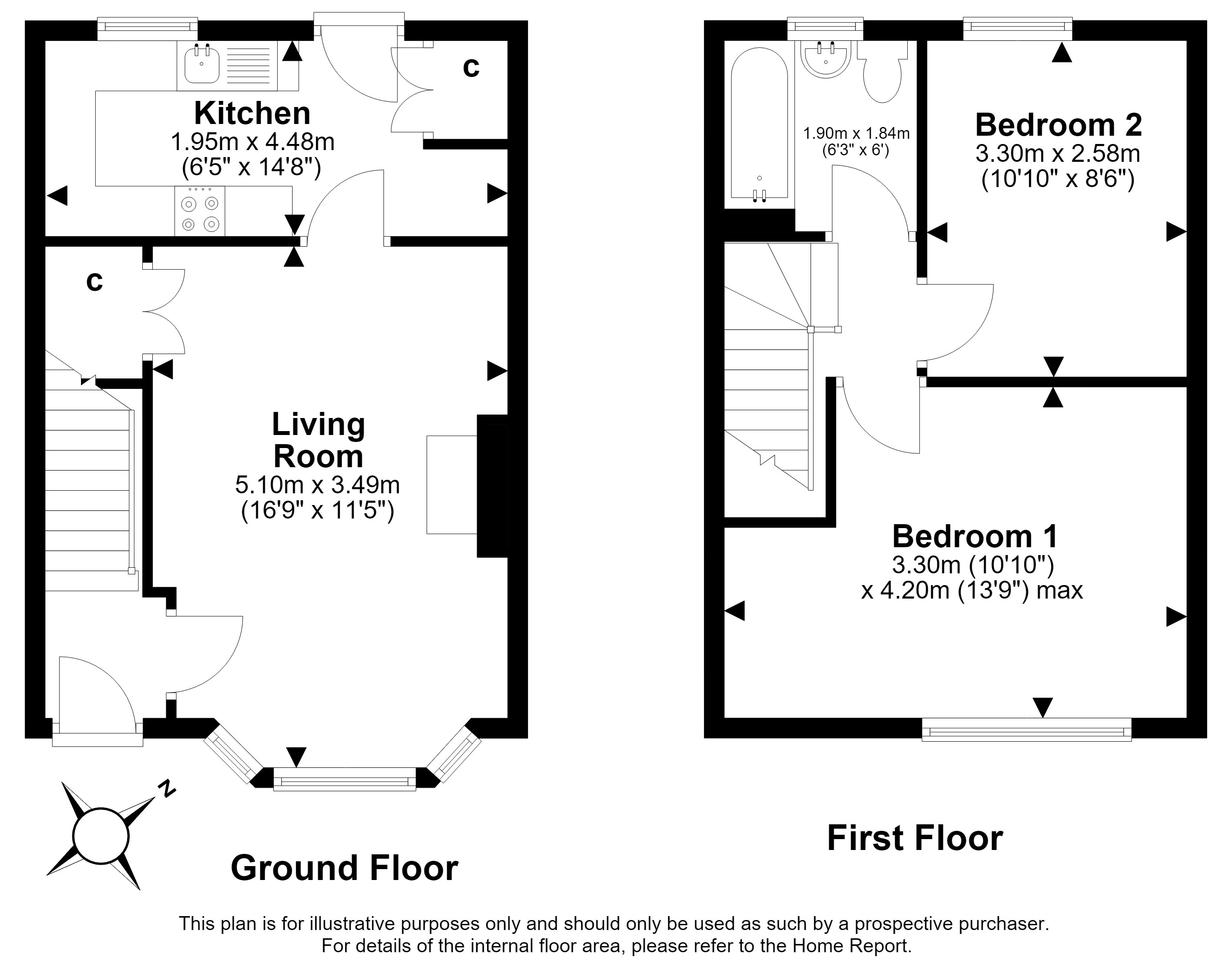 19, Bellevue Street, Edinburgh floorplan