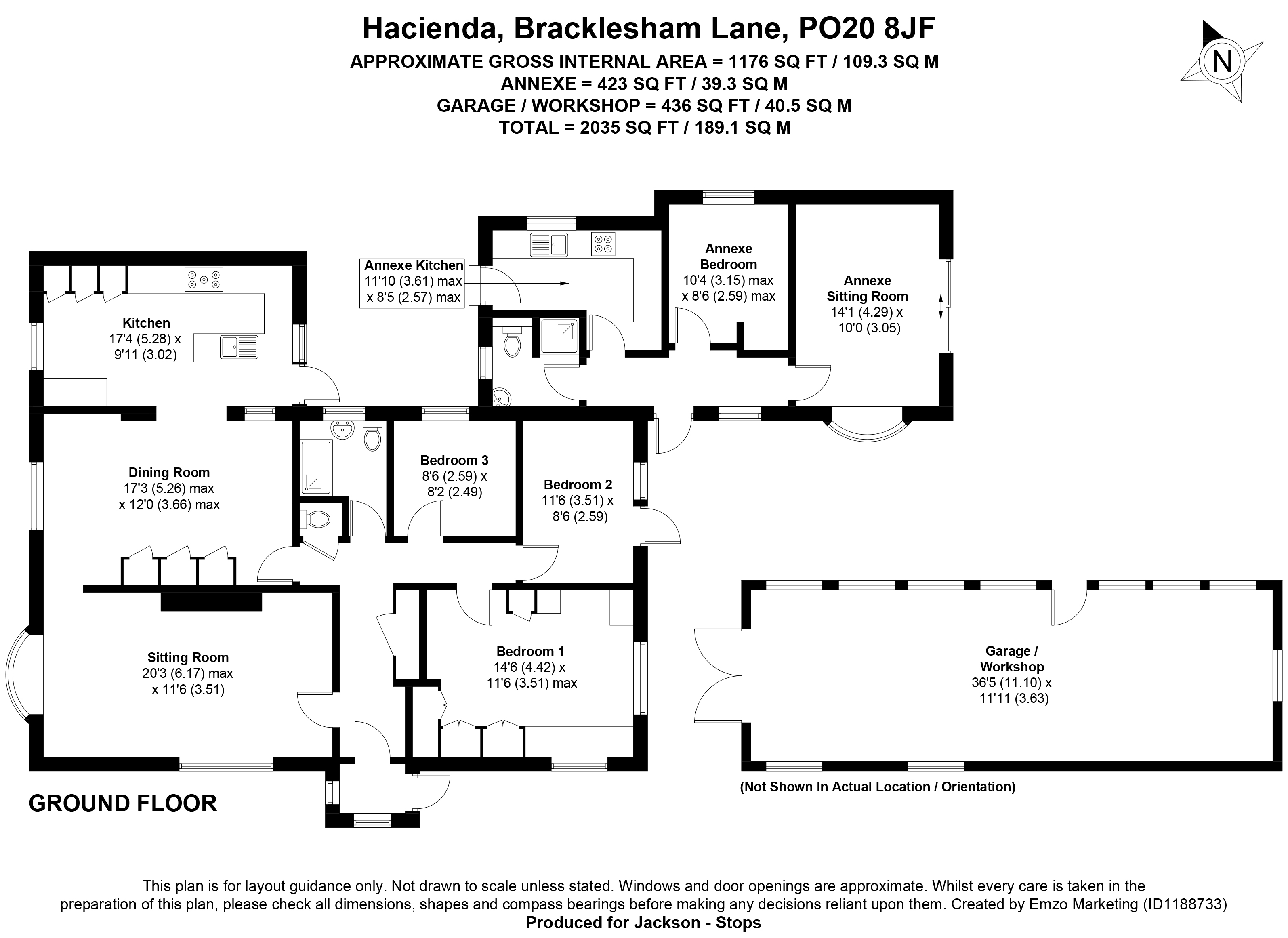 Hacienda,, Bracklesham Lane, Chichester floorplan