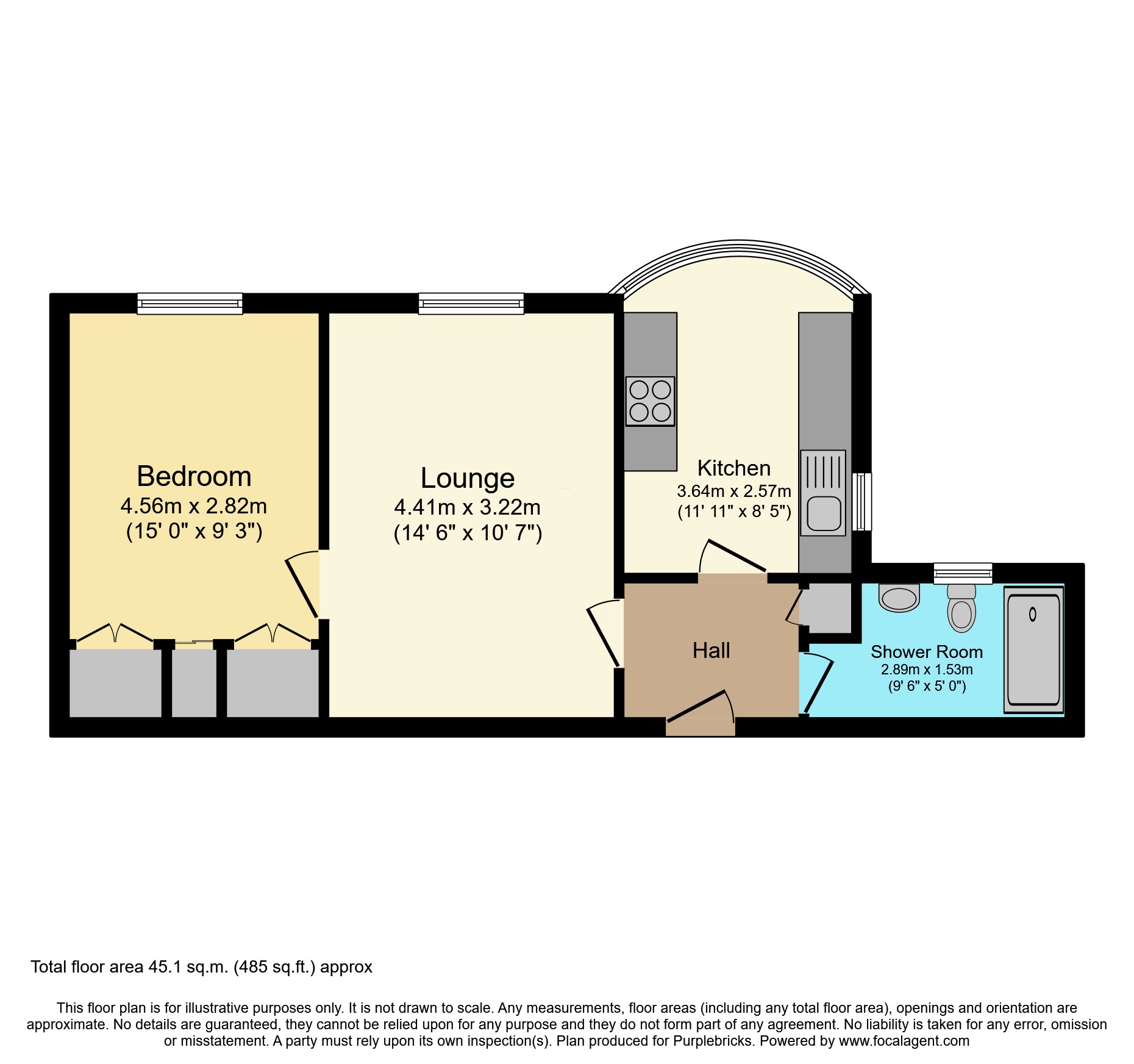 9 Harewood Court, Wilbury Road, Hove floorplan