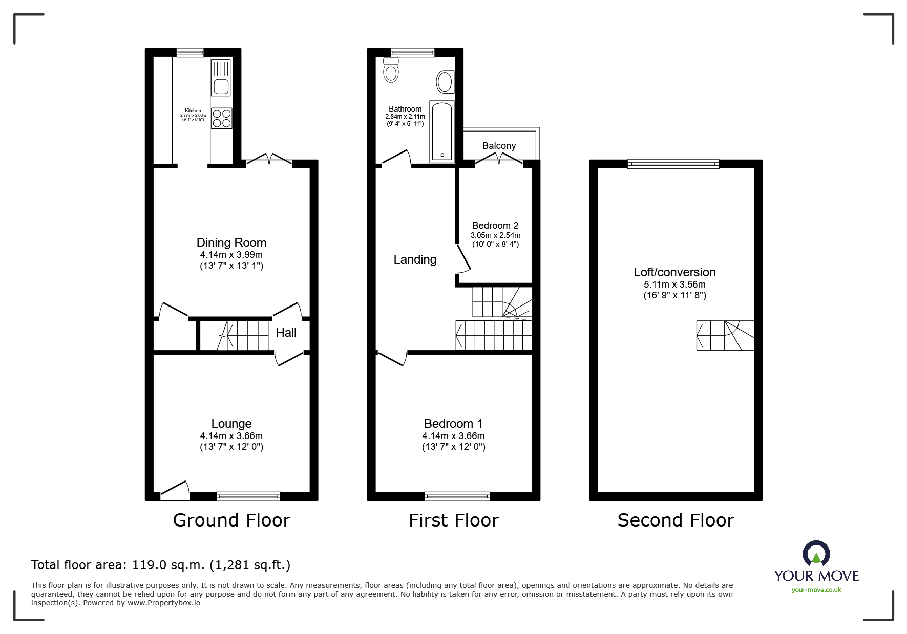 15, Woodville Terrace, Lancashire floorplan