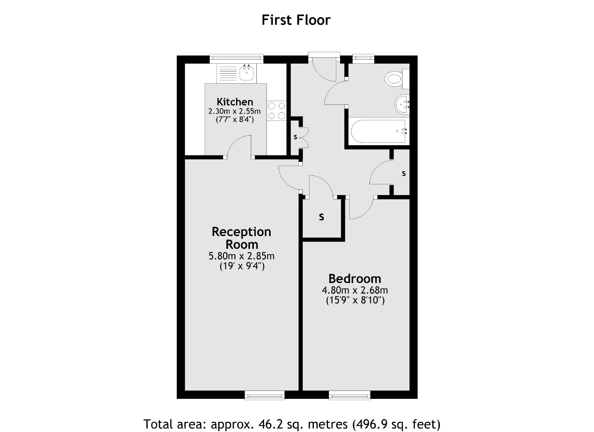 Flat 6, 18, Lambert Avenue, Richmond floorplan