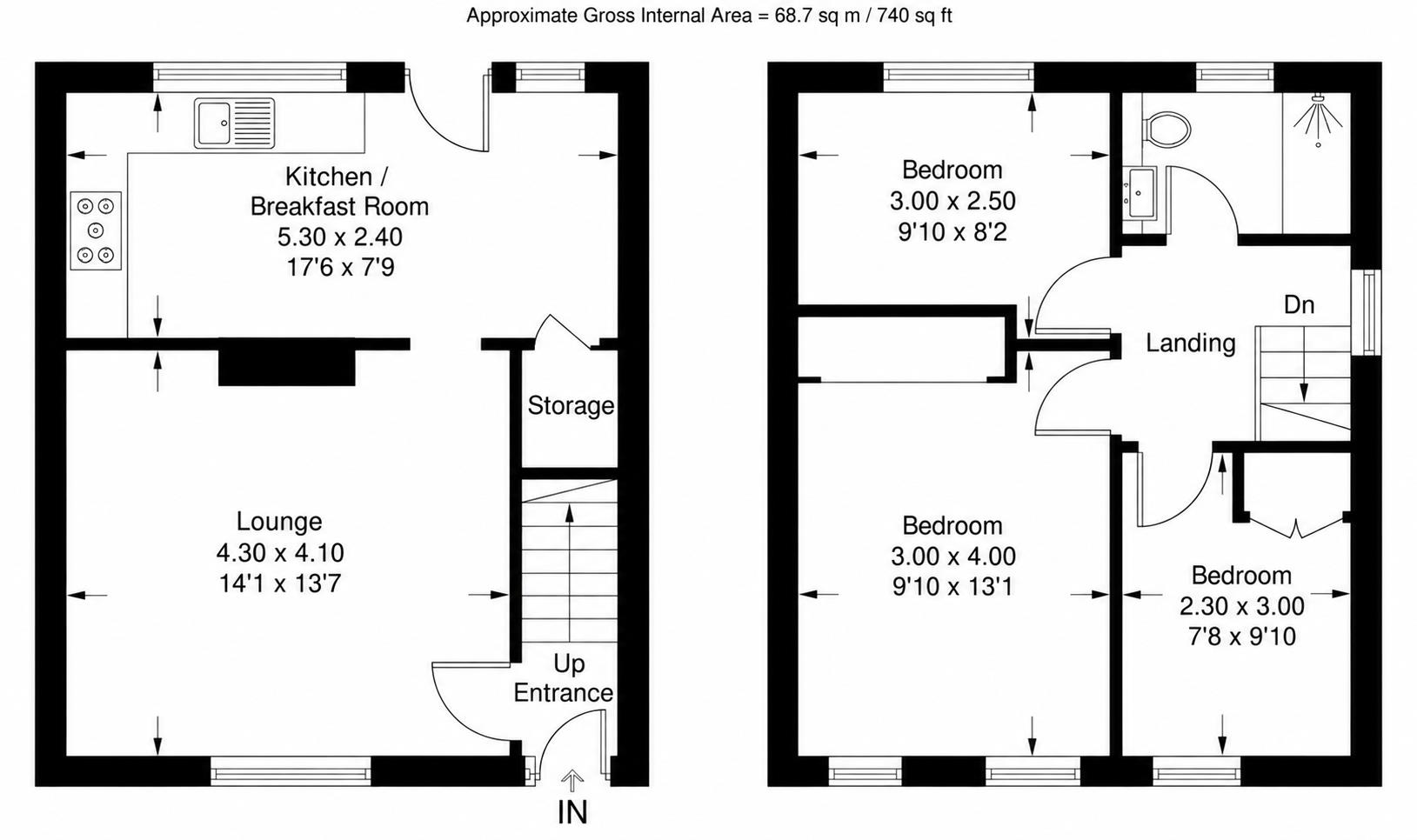10, Reston Path, Borehamwood floorplan