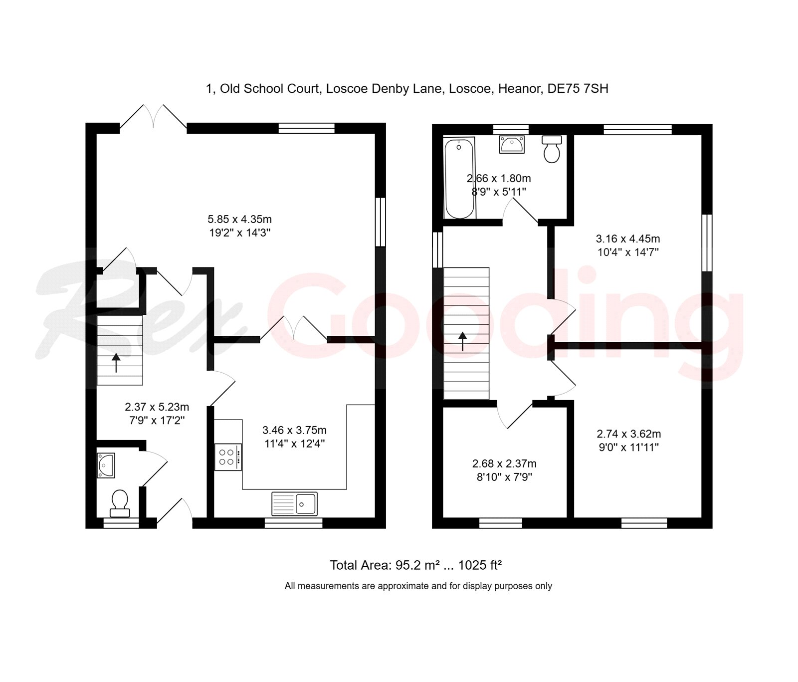 1 Old School Court,, Loscoe-Denby Lane, Heanor floorplan