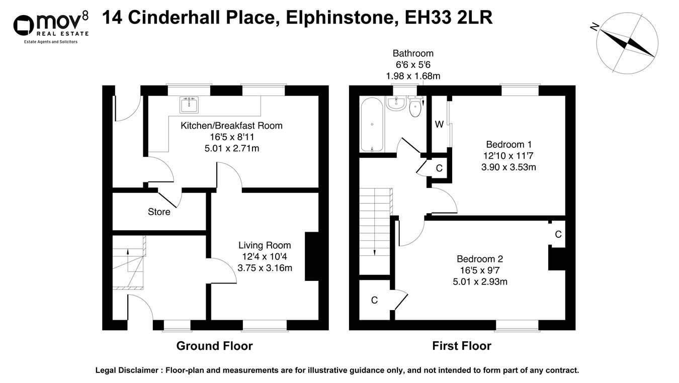 14, Cinderhall Place, Tranent floorplan