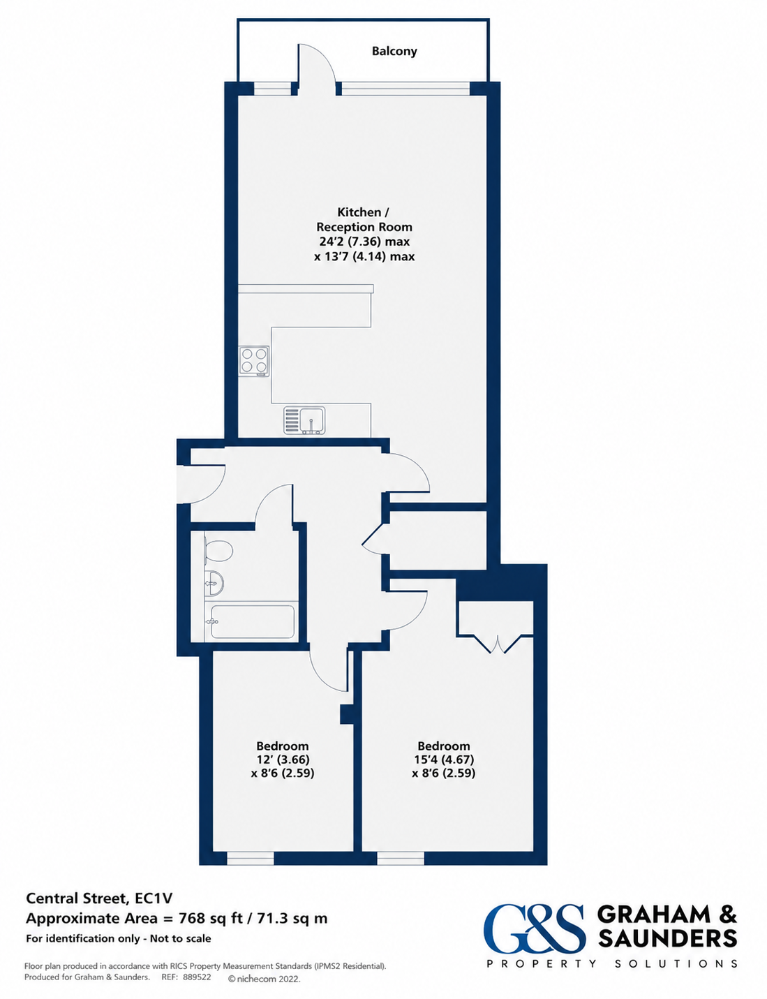 29 Worcester Point, Central Street, London floorplan