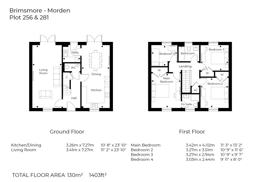 Plot 256, The Morden, Brimsmore,, Plot 256, The Morden, Somerset floorplan