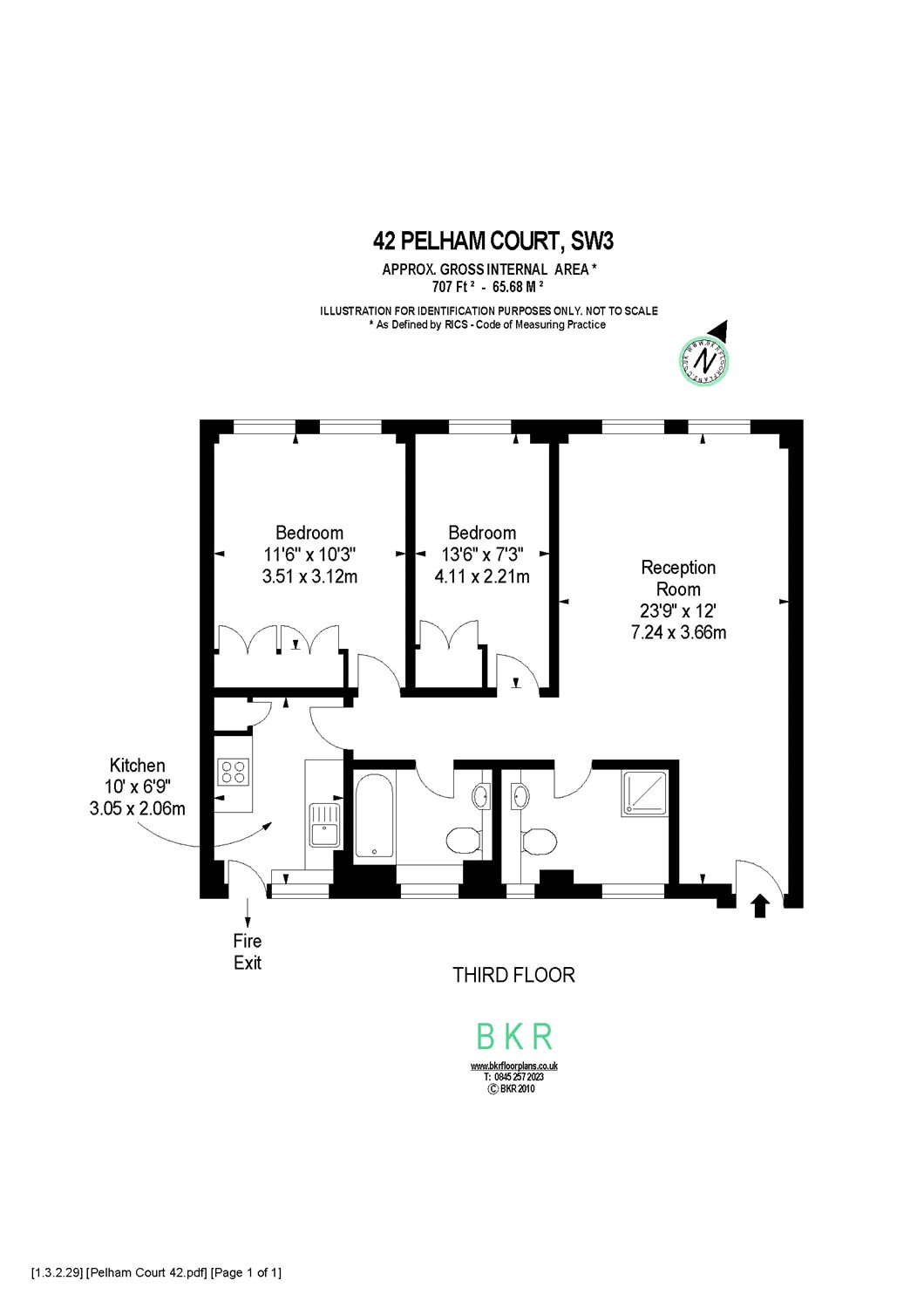 2 Bedrooms Flat to rent in Pelham Court, 145 Fulham Road, London SW3