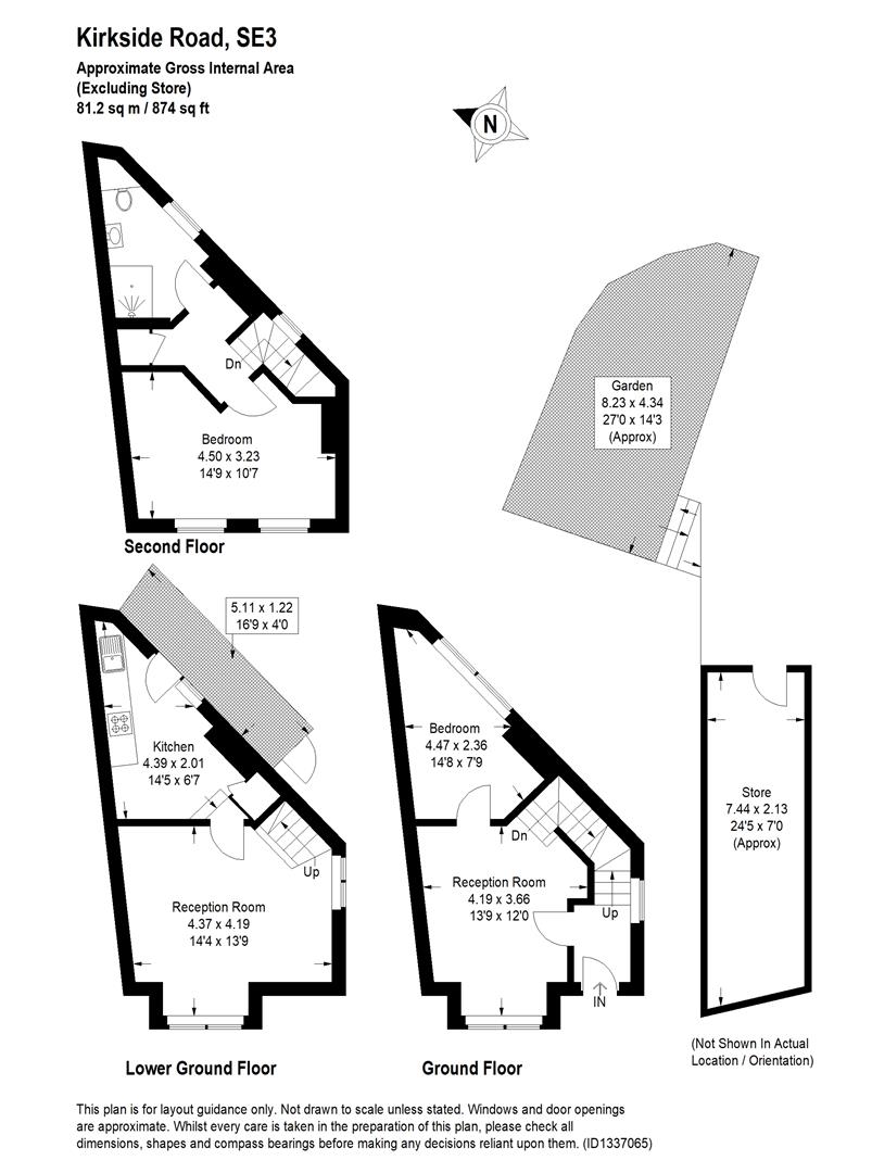 41, Kirkside Road, London floorplan