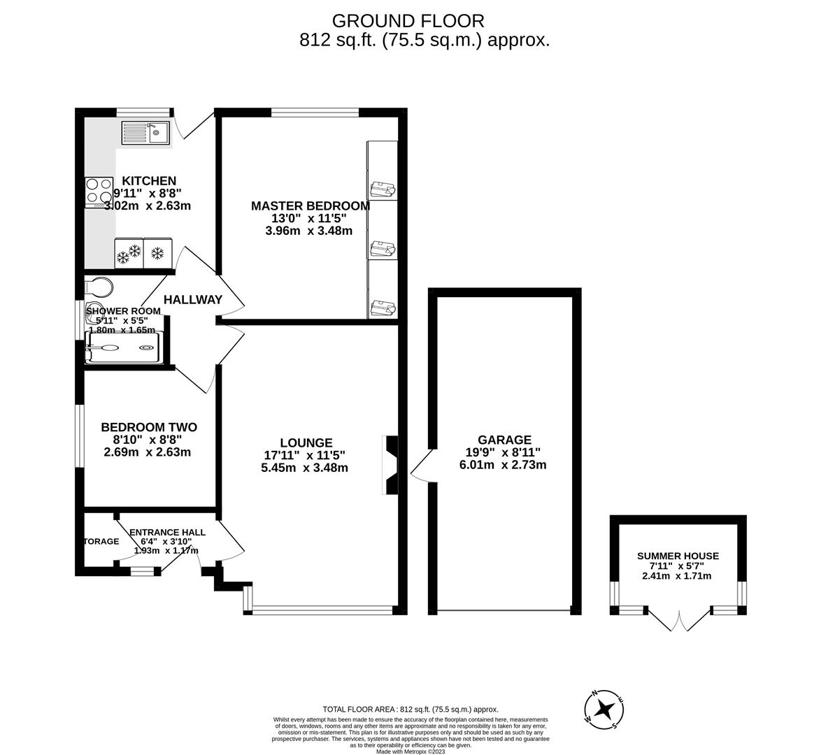 Poplar Grove, Bamber Bridge, Preston PR5, 2 bedroom detached bungalow