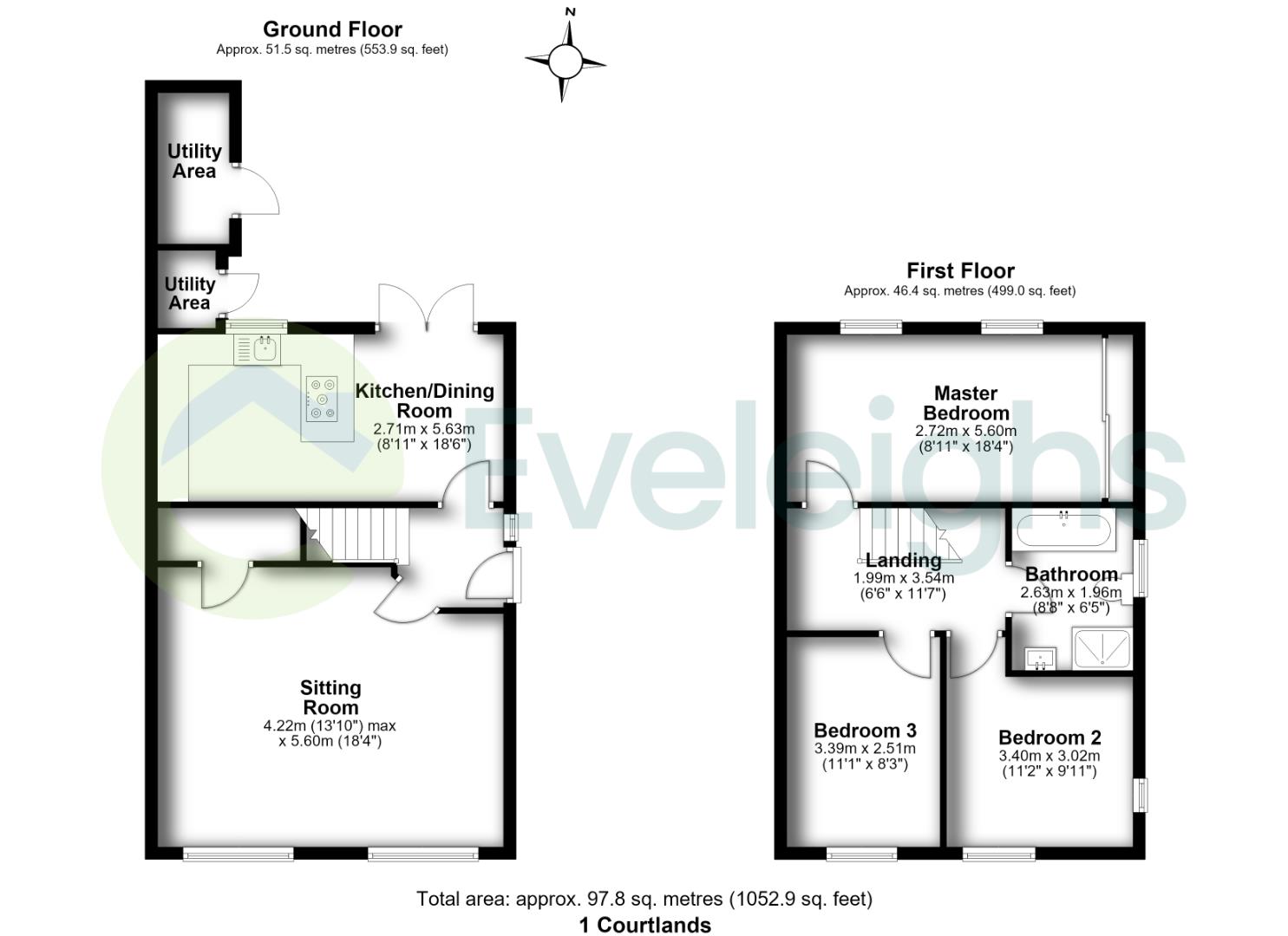 1, Courtlands, Bristol floorplan