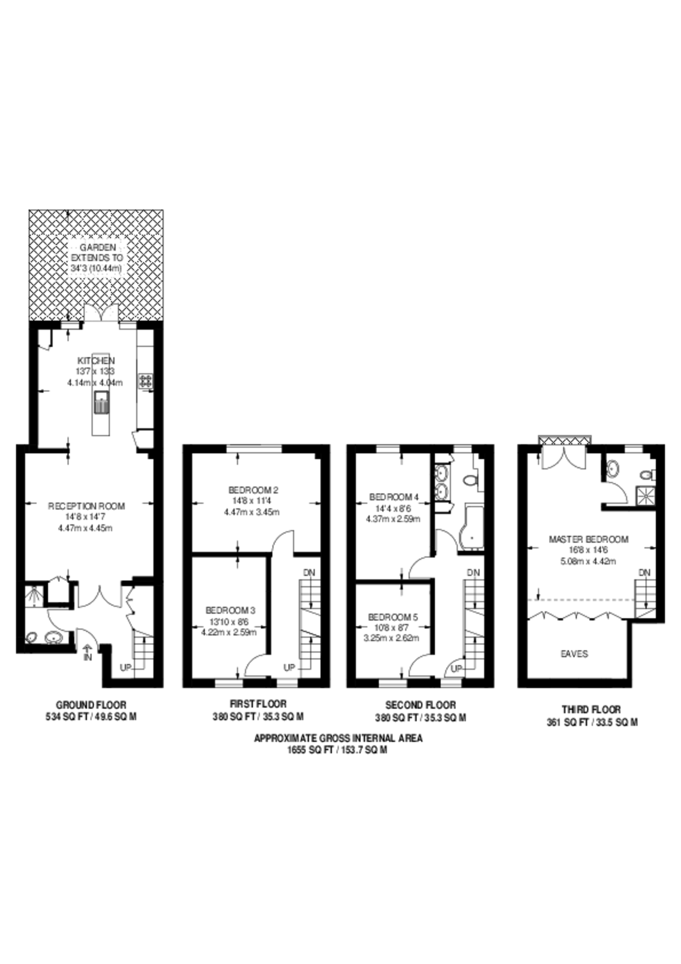 Langton Road, SW9, Oval floorplan