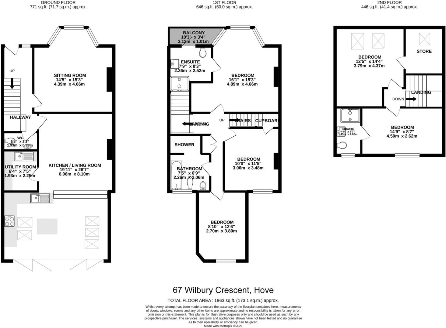 67, Wilbury Crescent, Hove floorplan