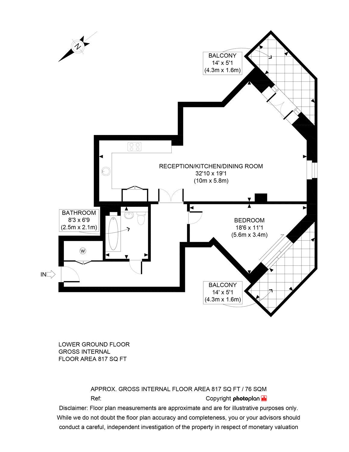 1 Bedrooms Flat to rent in Muswell Hill, London N10