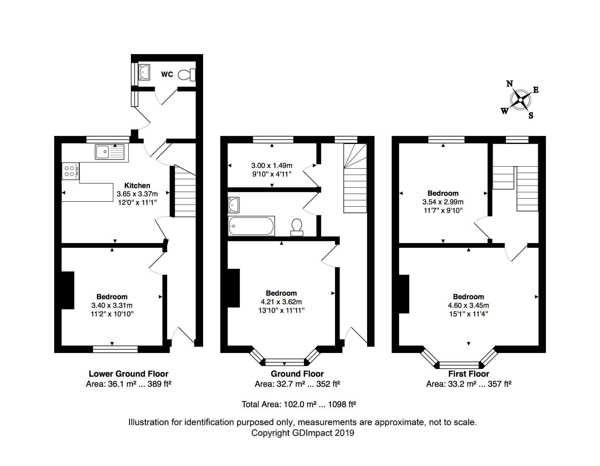 1 Newmarket Road, Brighton floorplan