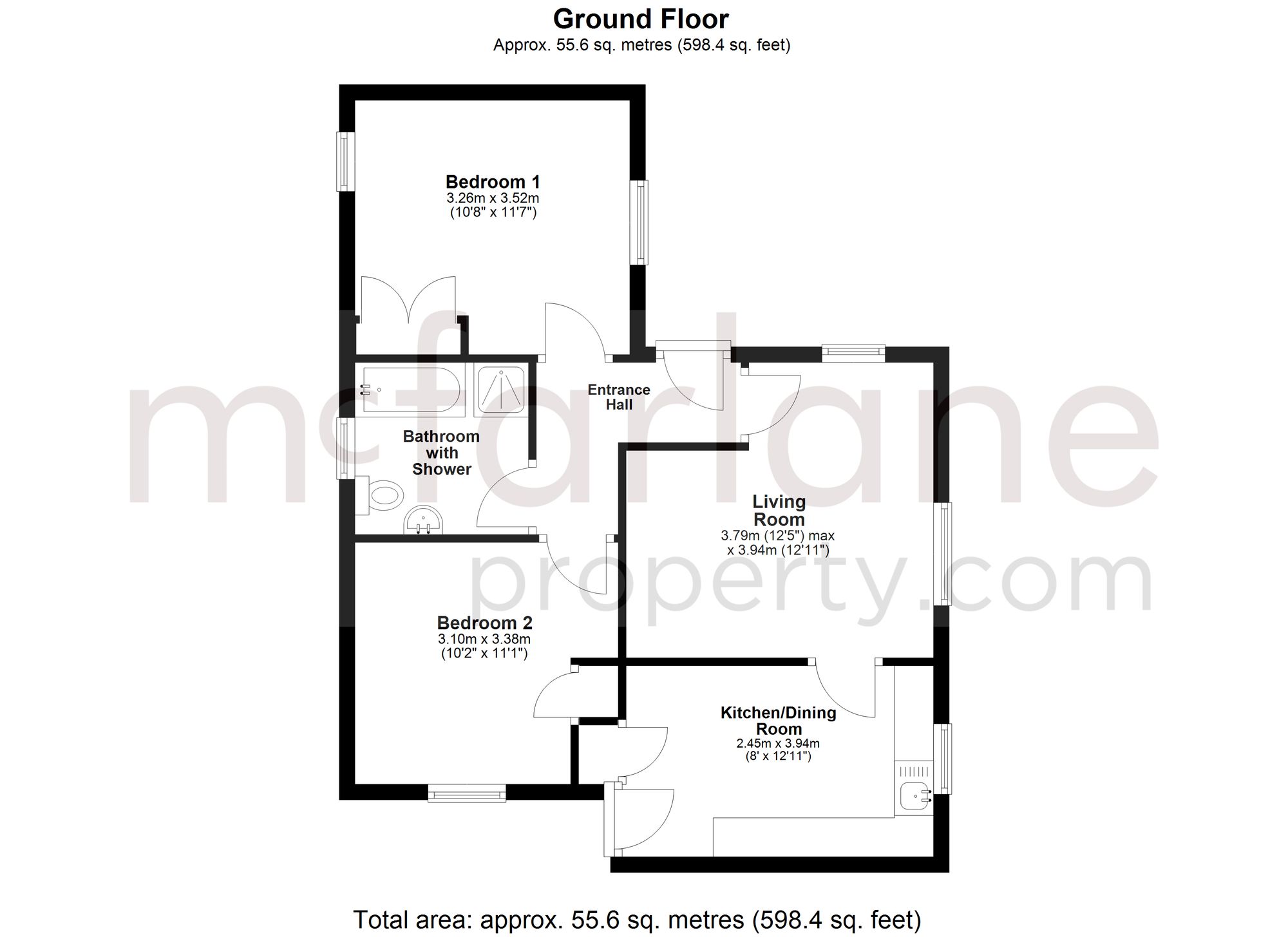 Ivy Cottage Milton Place, Fairford floorplan