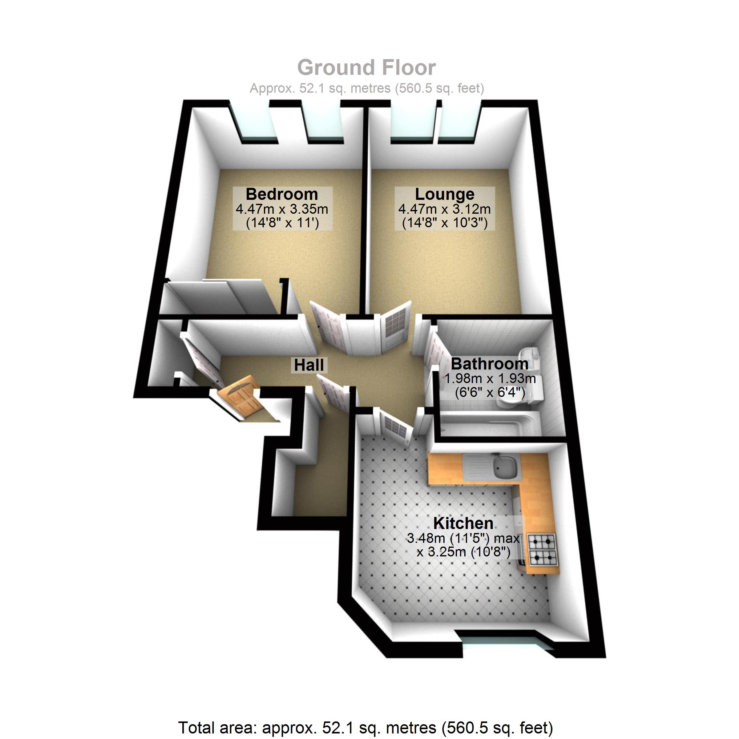 1 Bedrooms Flat for sale in 3, 11 Bruce Street, Clydebank G81