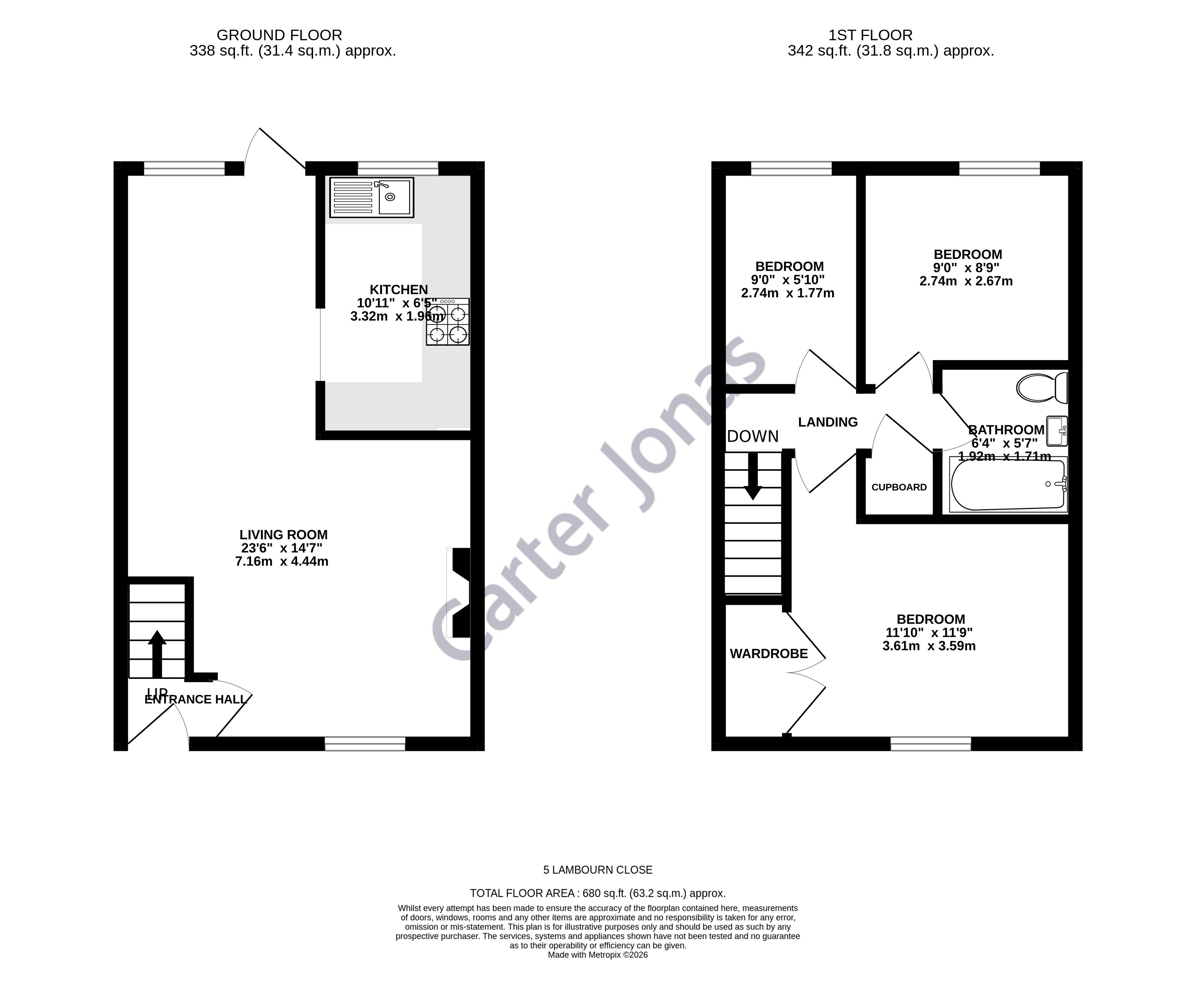 5, Lambourn Close, Cambridge floorplan