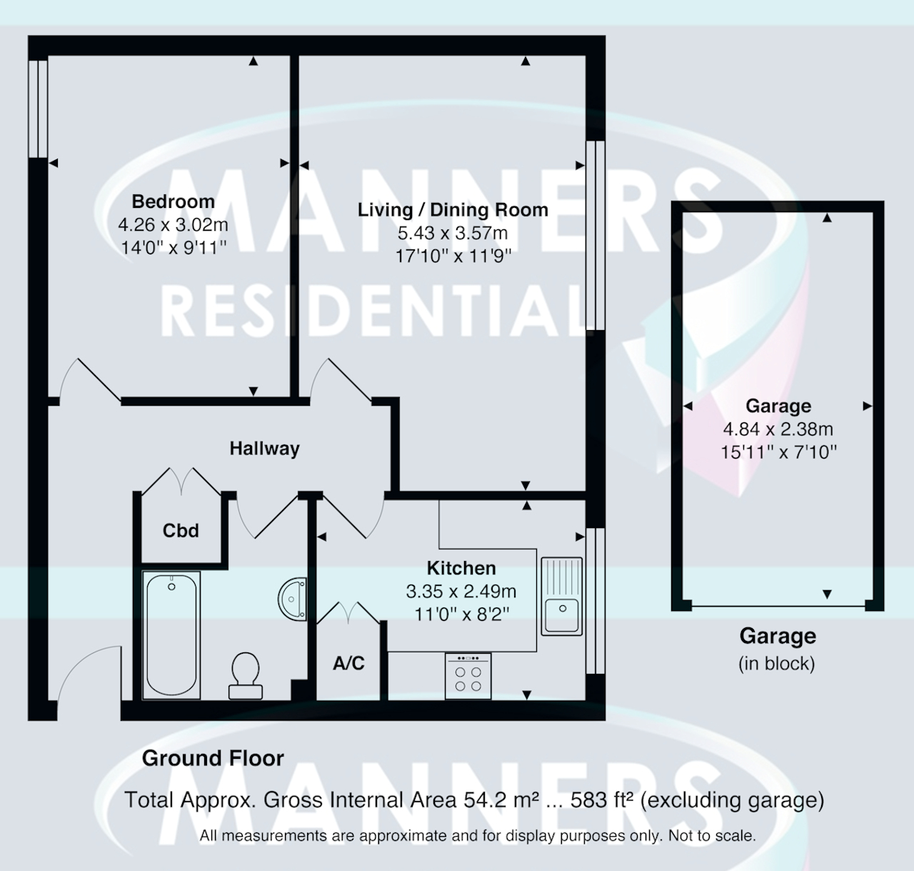 1 Bedrooms Flat to rent in Alwyne Court, Horsell, Woking GU21