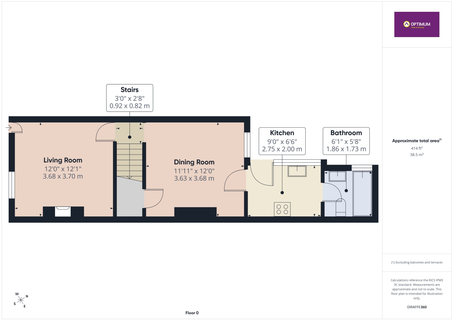 86, Burghley Road, Peterborough floorplan