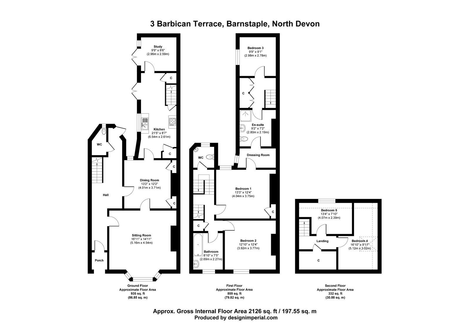 3, Barbican Terrace, Barnstaple floorplan