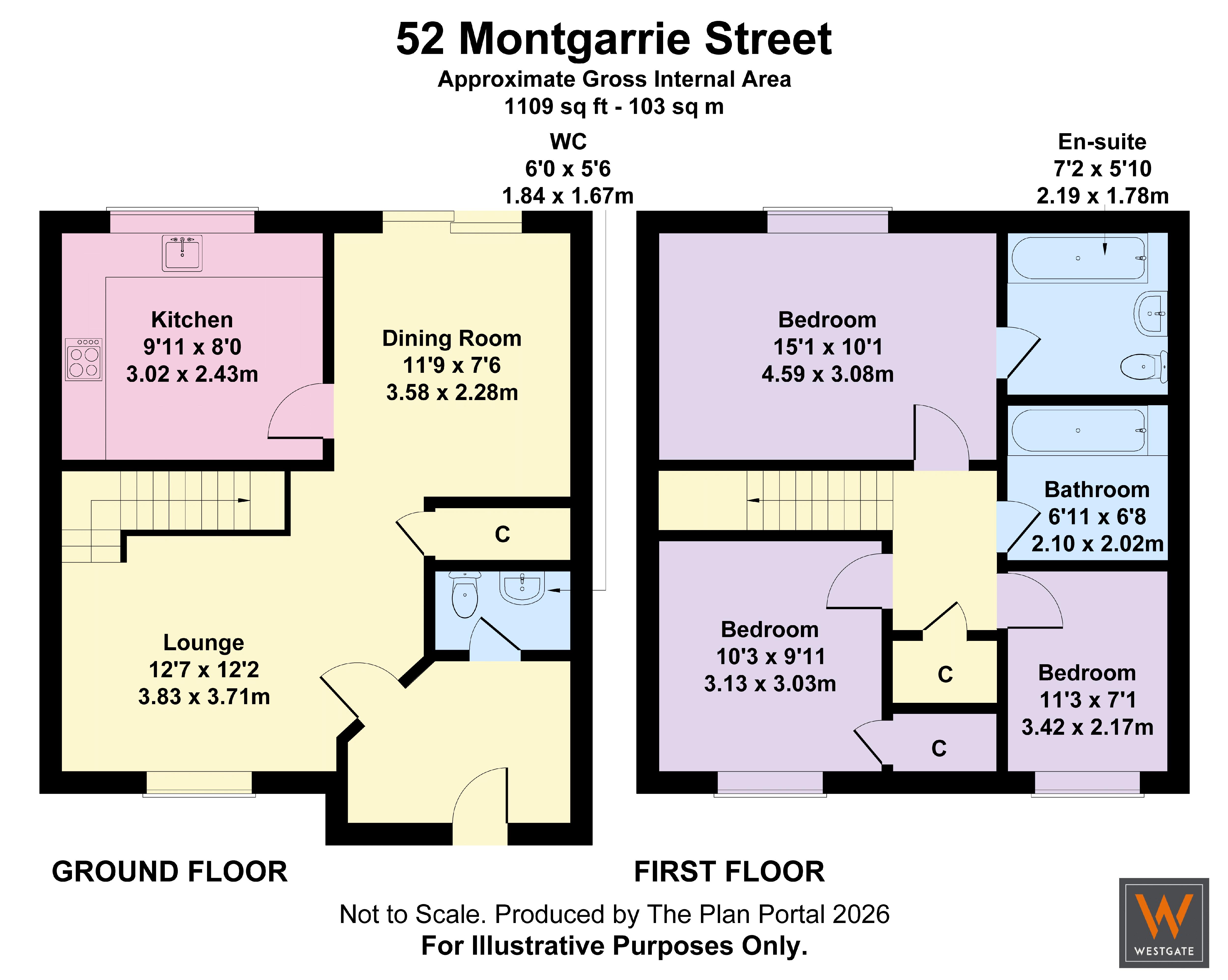 52, Montgarrie Street, Glasgow floorplan