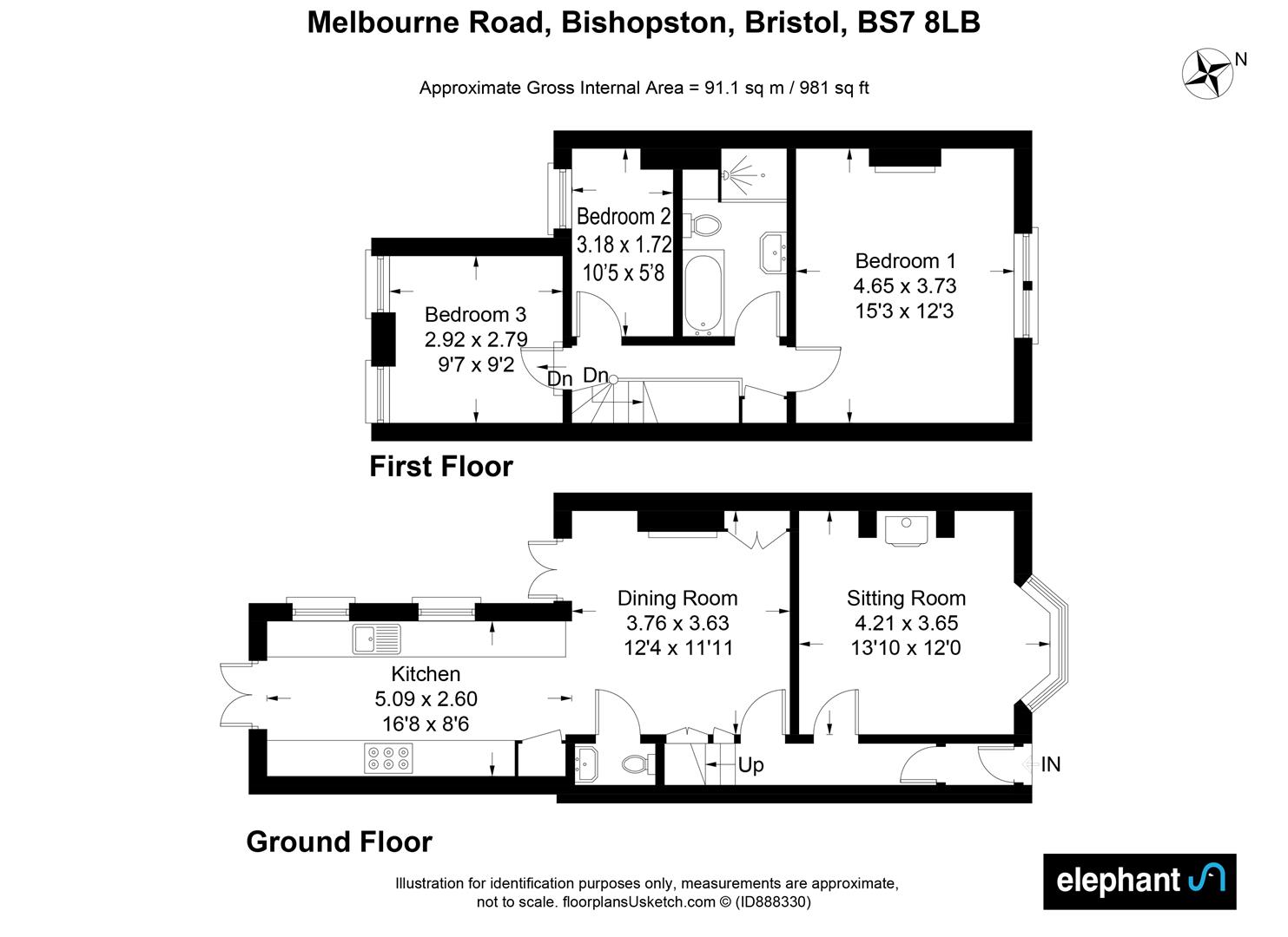 Melbourne Road, Bishopston, Bristol BS7, 3 bedroom terraced house for ...