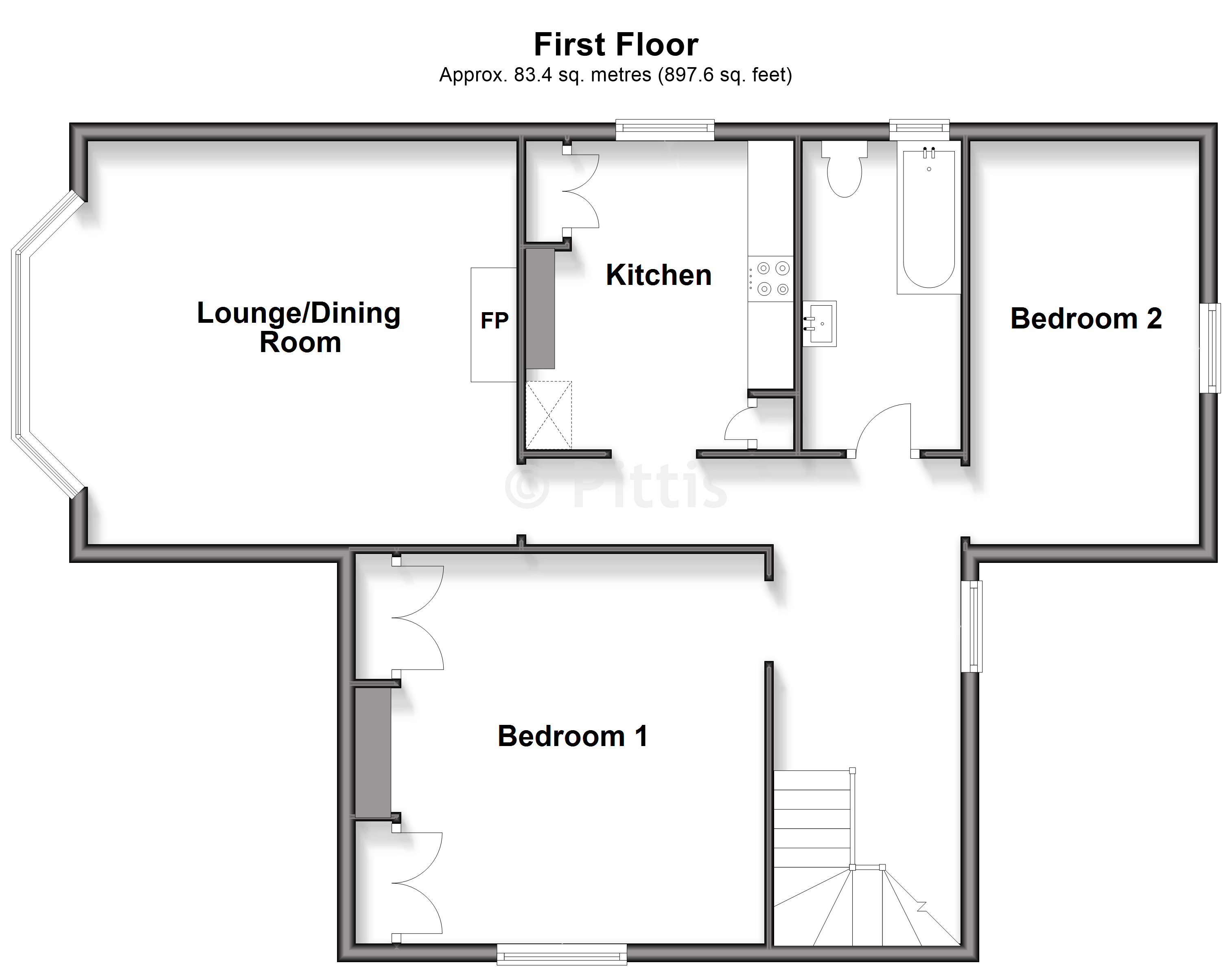 53, Clarence Road, Ventnor floorplan