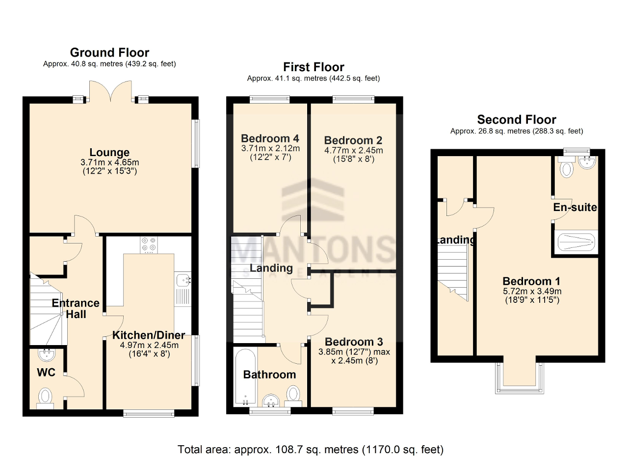 College Chase, Silsoe, Bedfordshire MK45, 4 bedroom property for sale