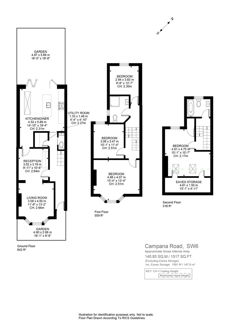 4 Bedrooms Terraced house to rent in Campana Road, London SW6