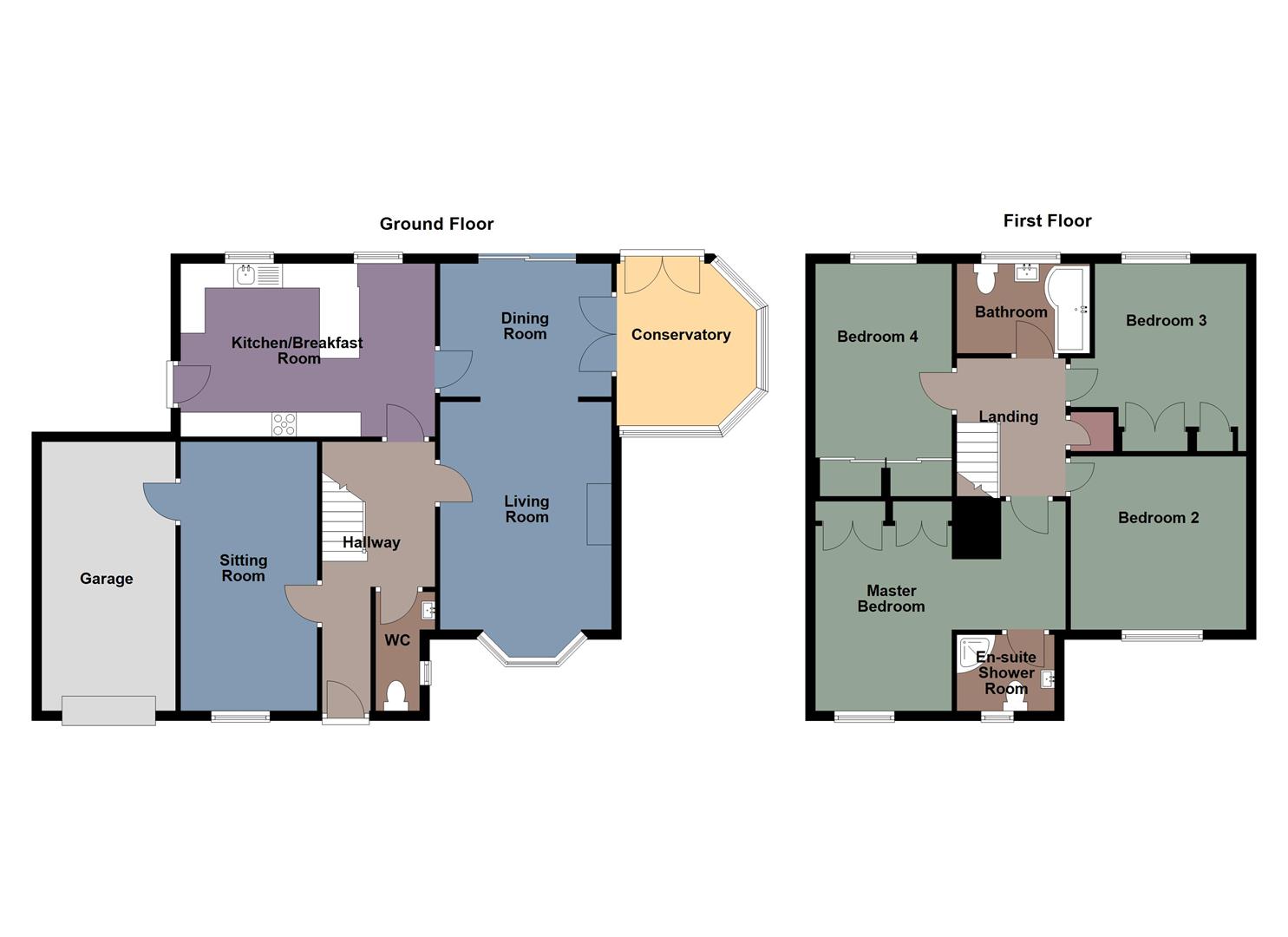 17, Gower Rise, Swansea floorplan