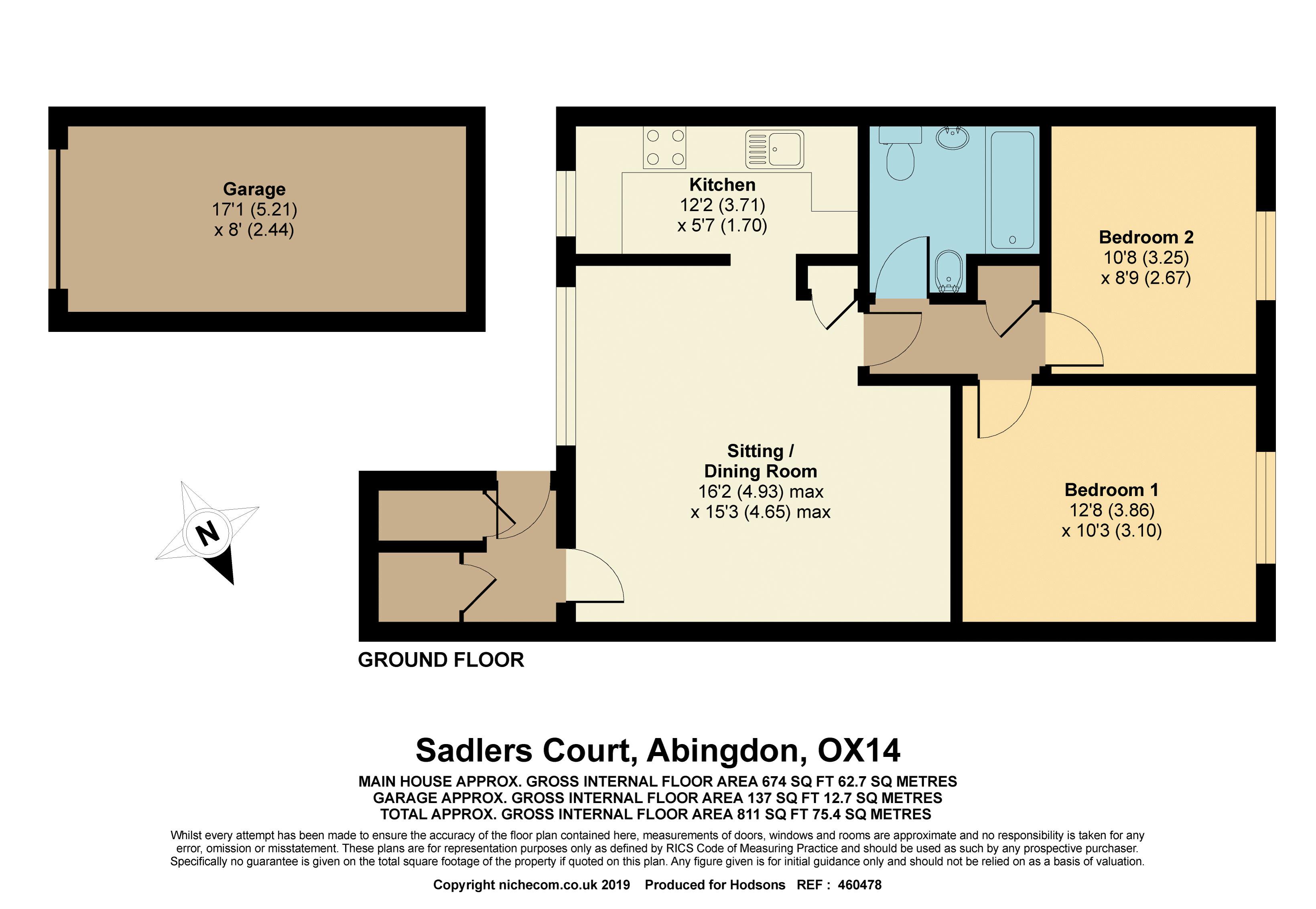 2 Bedrooms Flat for sale in Sadlers Court, Abingdon OX14