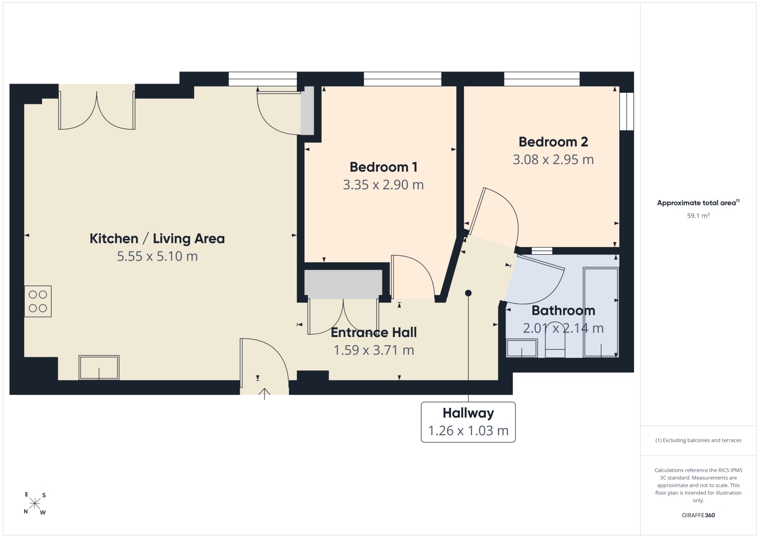 Portland Square, Nottingham floorplan