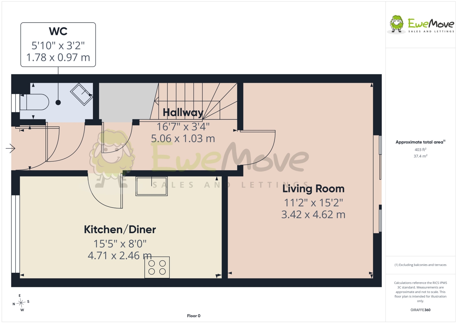 53, Thorpe Road Earls Barton, Northampton floorplan