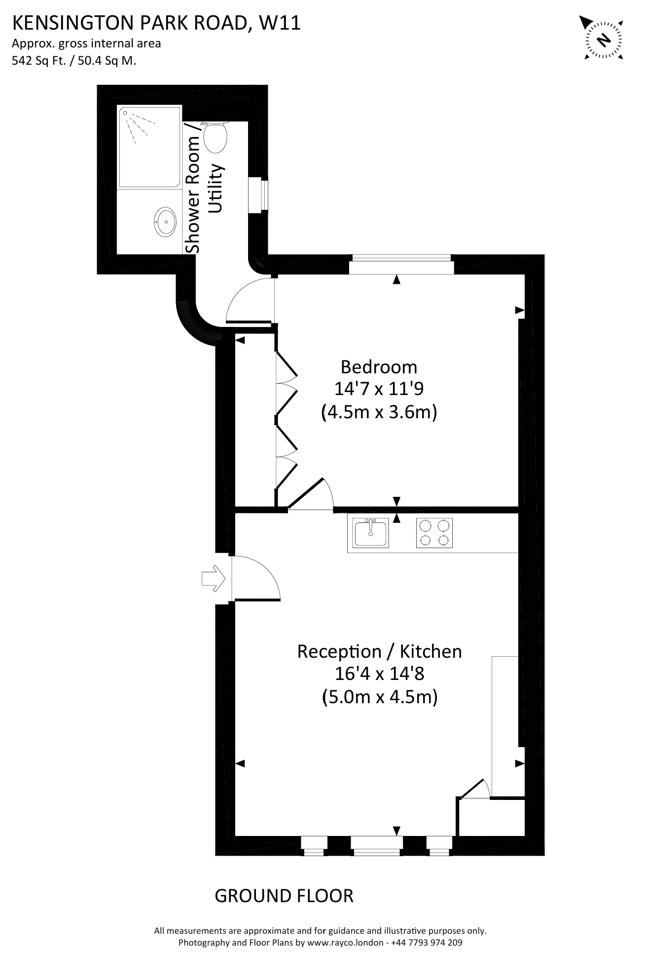 Flat 2, 82, Kensington Park Road, London floorplan