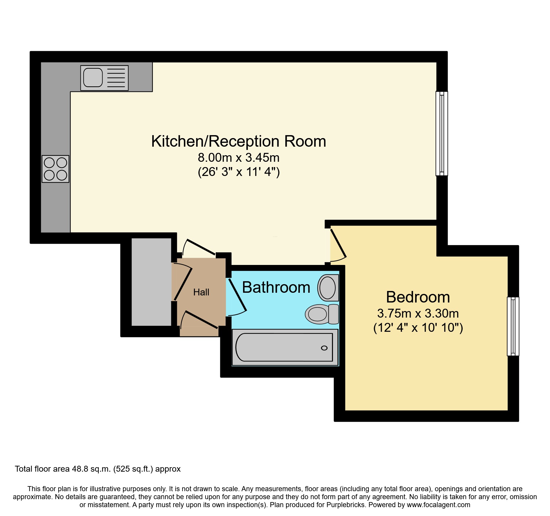 Flat 3, 41 Woodcote Valley Road, Purley floorplan